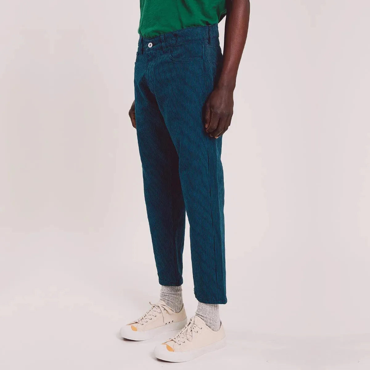 Tearaway Jean Cotton Linen - Blue / Navy Stripe