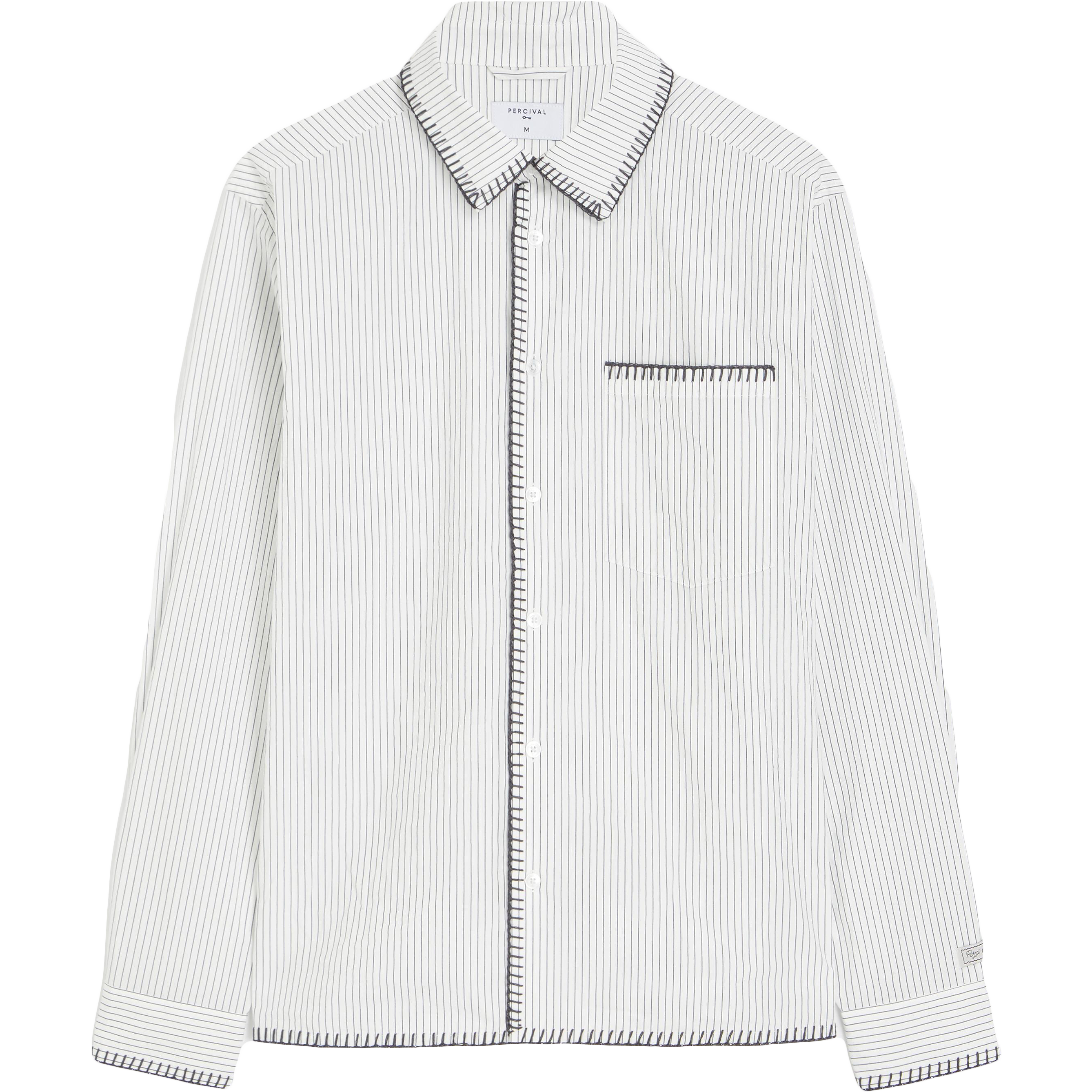 Index Stripe Pearce Shirt - Ecru