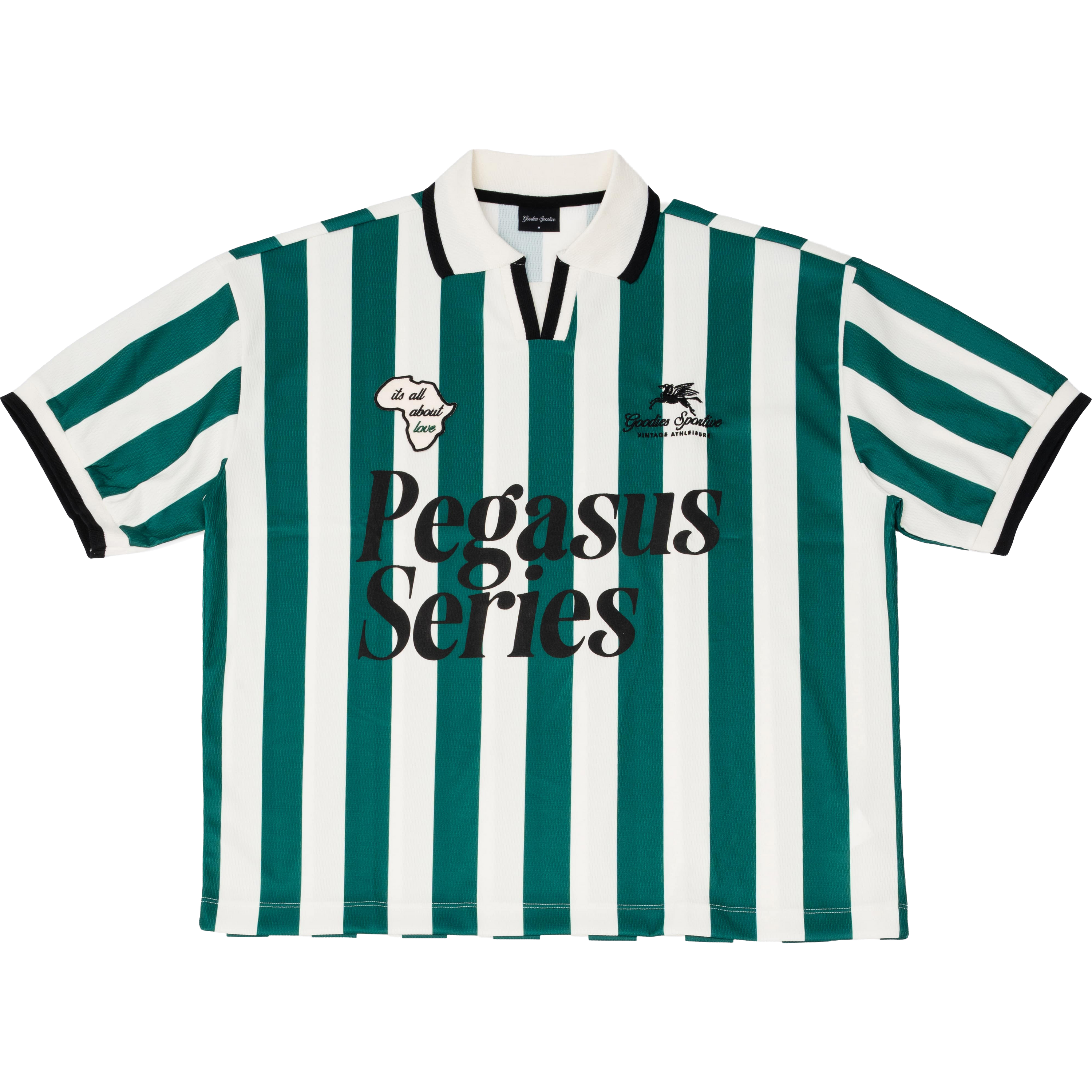 About Love Football Tee - Green / Ecru