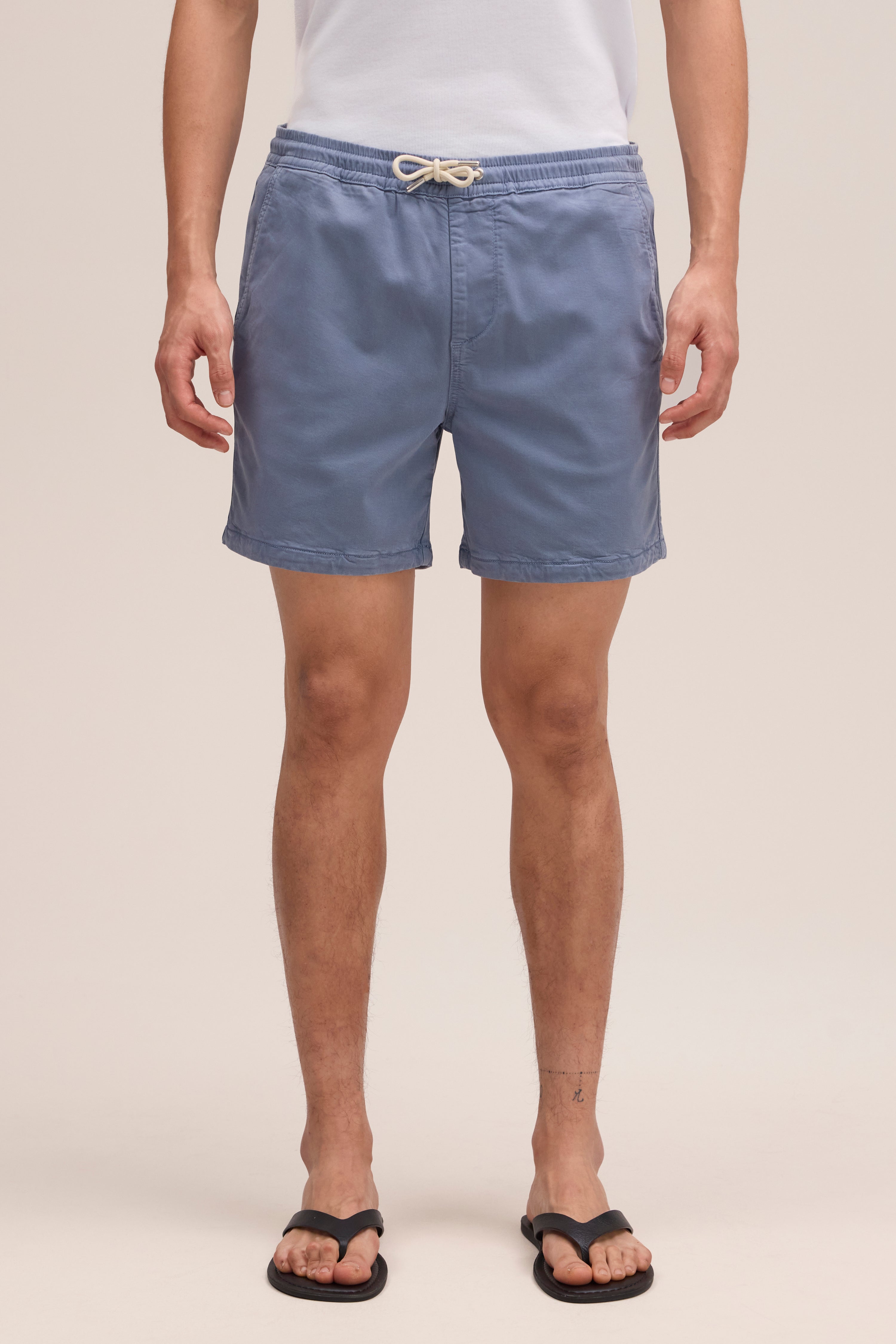 Gregor Lyocell Shorts - Stone Blue