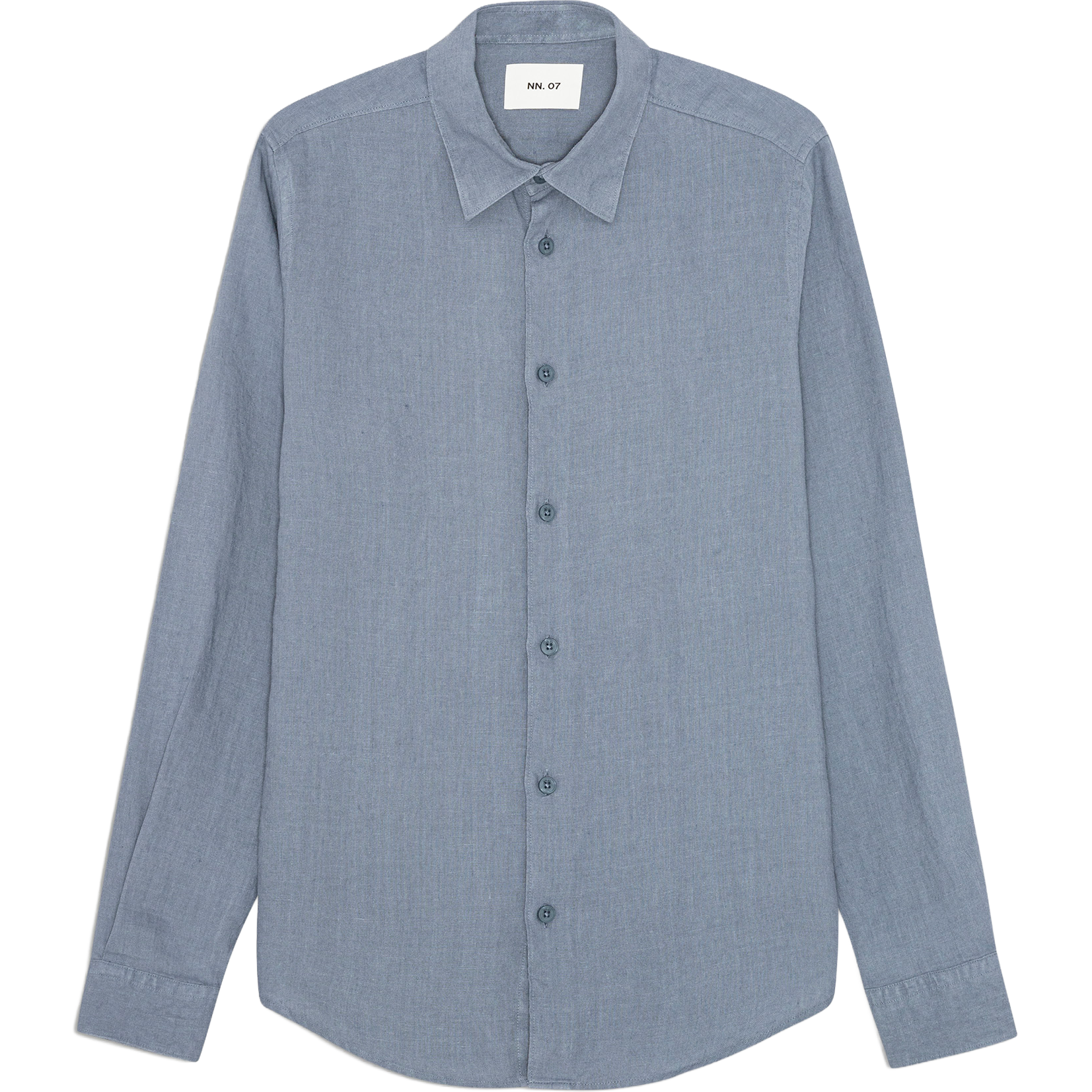 Enzo Linen Shirt - Stone Blue
