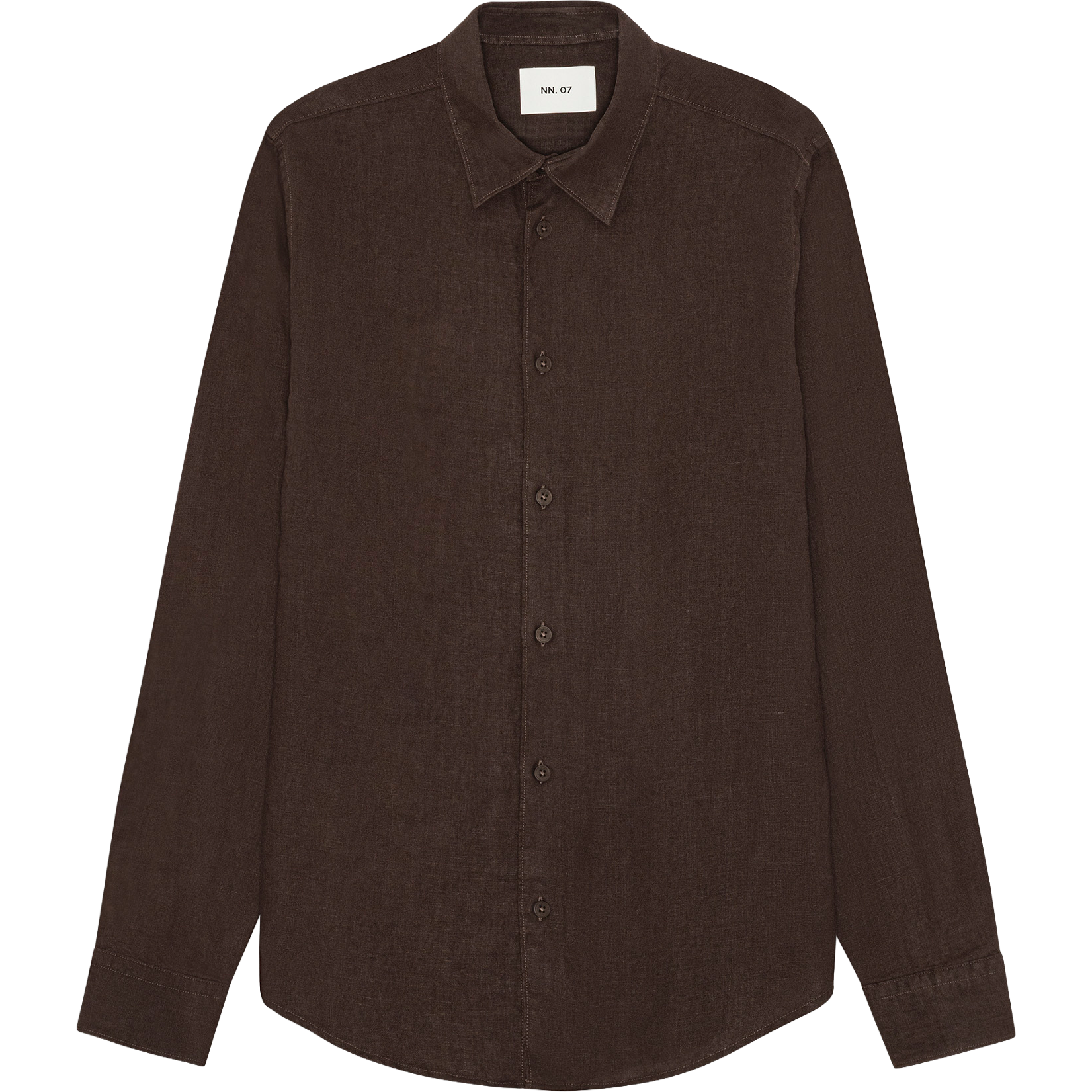 Enzo Linen Shirt - Deep Truffle