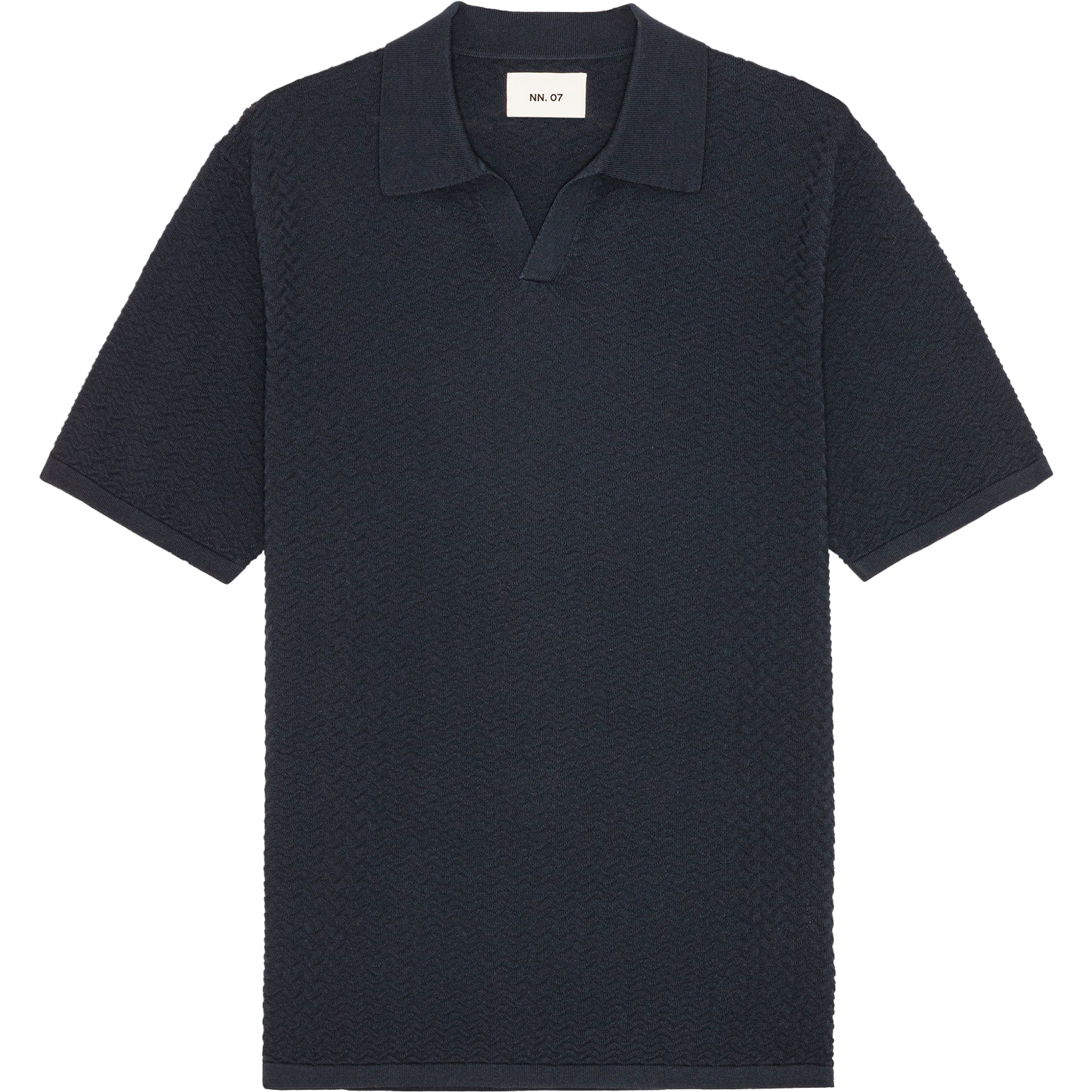 Paul Texture Knit Polo - Navy Blue