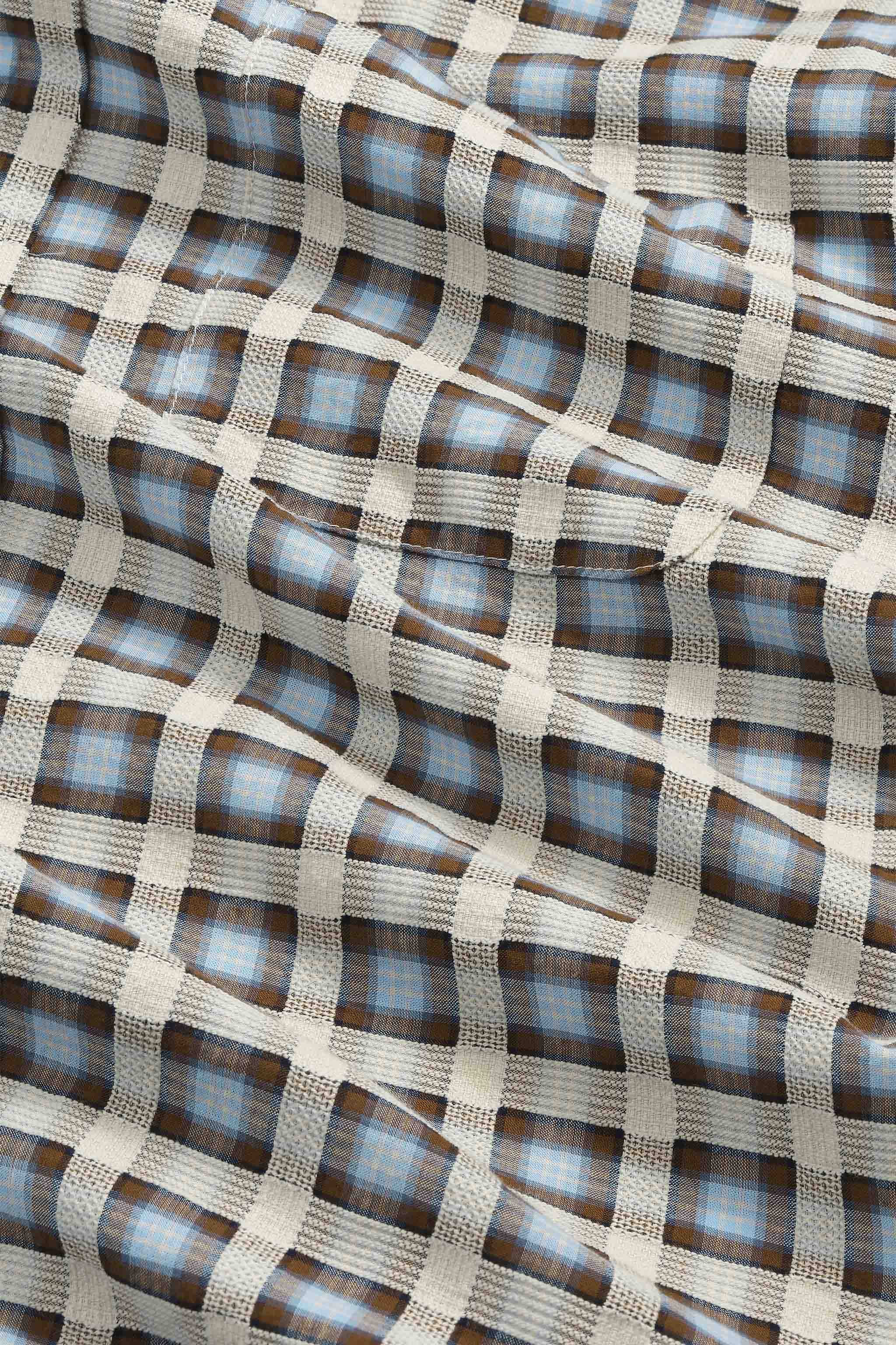 Deon Leno Weave Shirt - Blue Check
