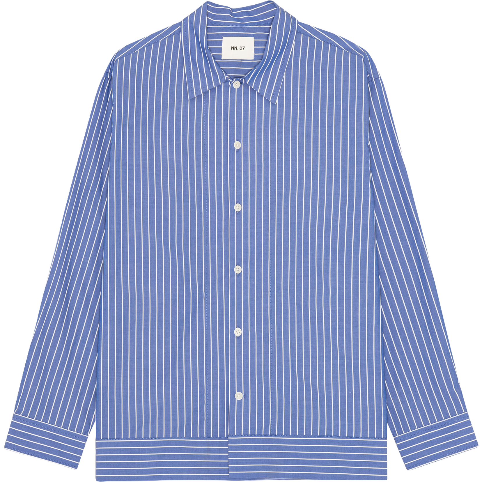Reed Overshirt - Aqua Stripe