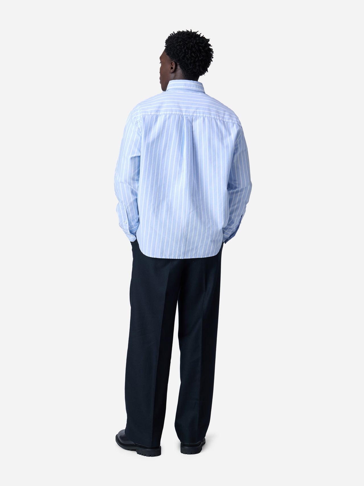 Big Oxford - Blue Banker Stripe