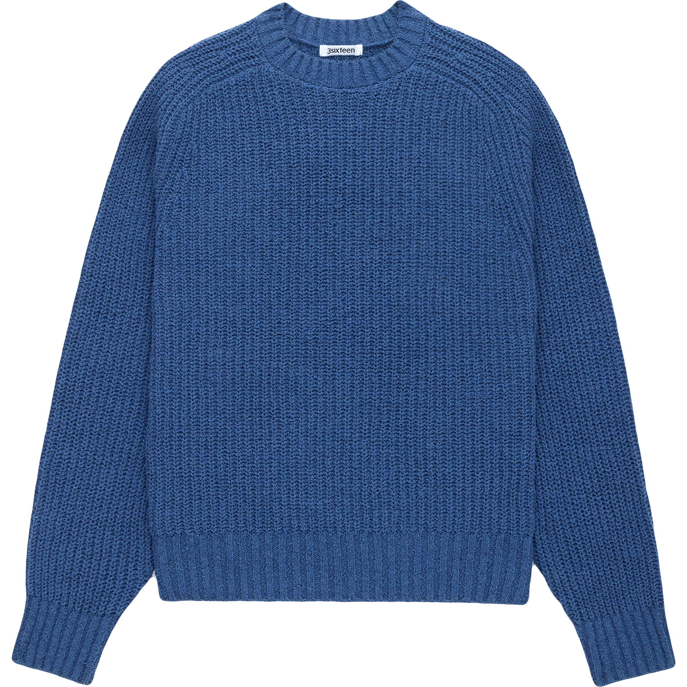Boucle Crewneck Sweater - Lapis Blue