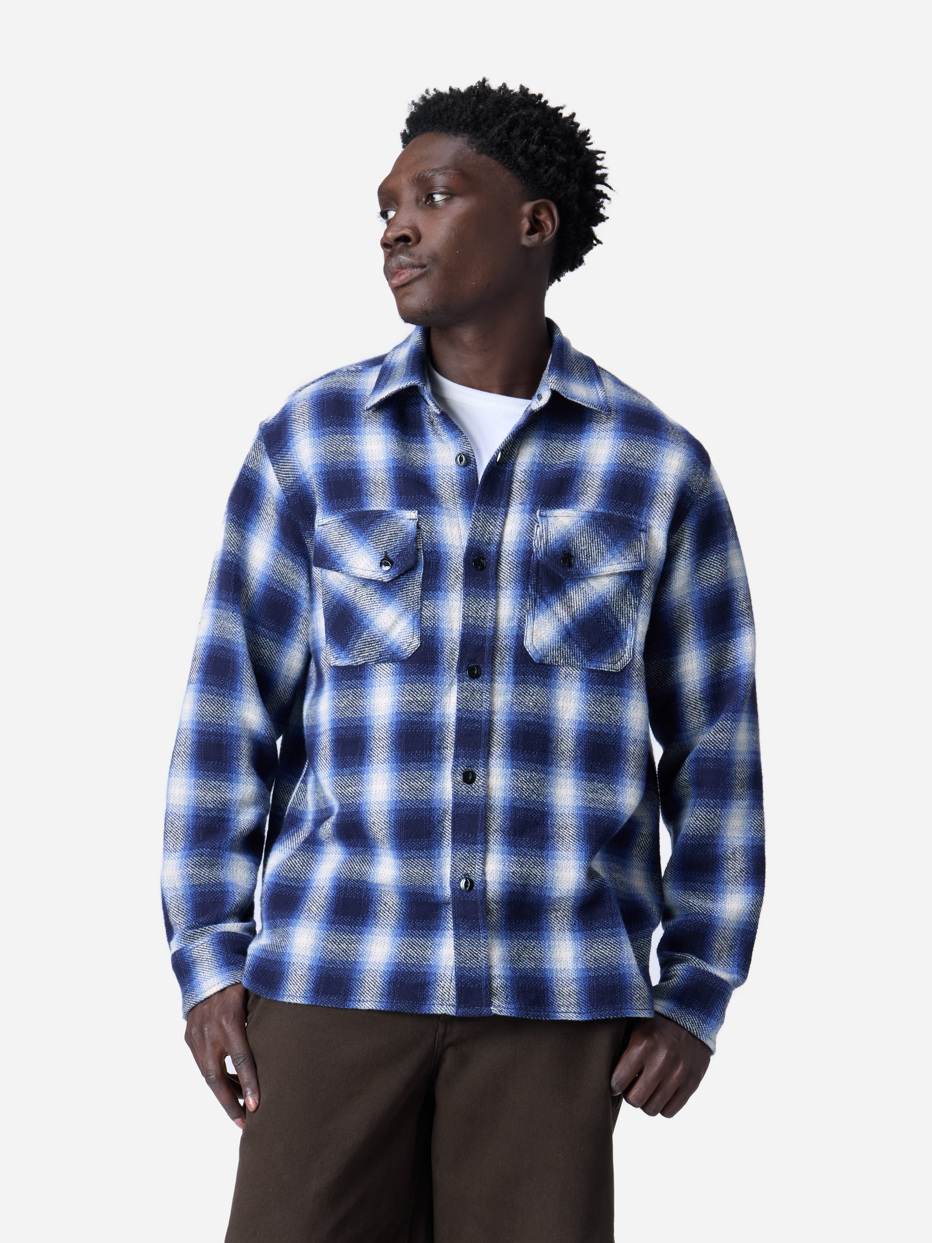 Crosscut Flannel - Royal Blue Plaid