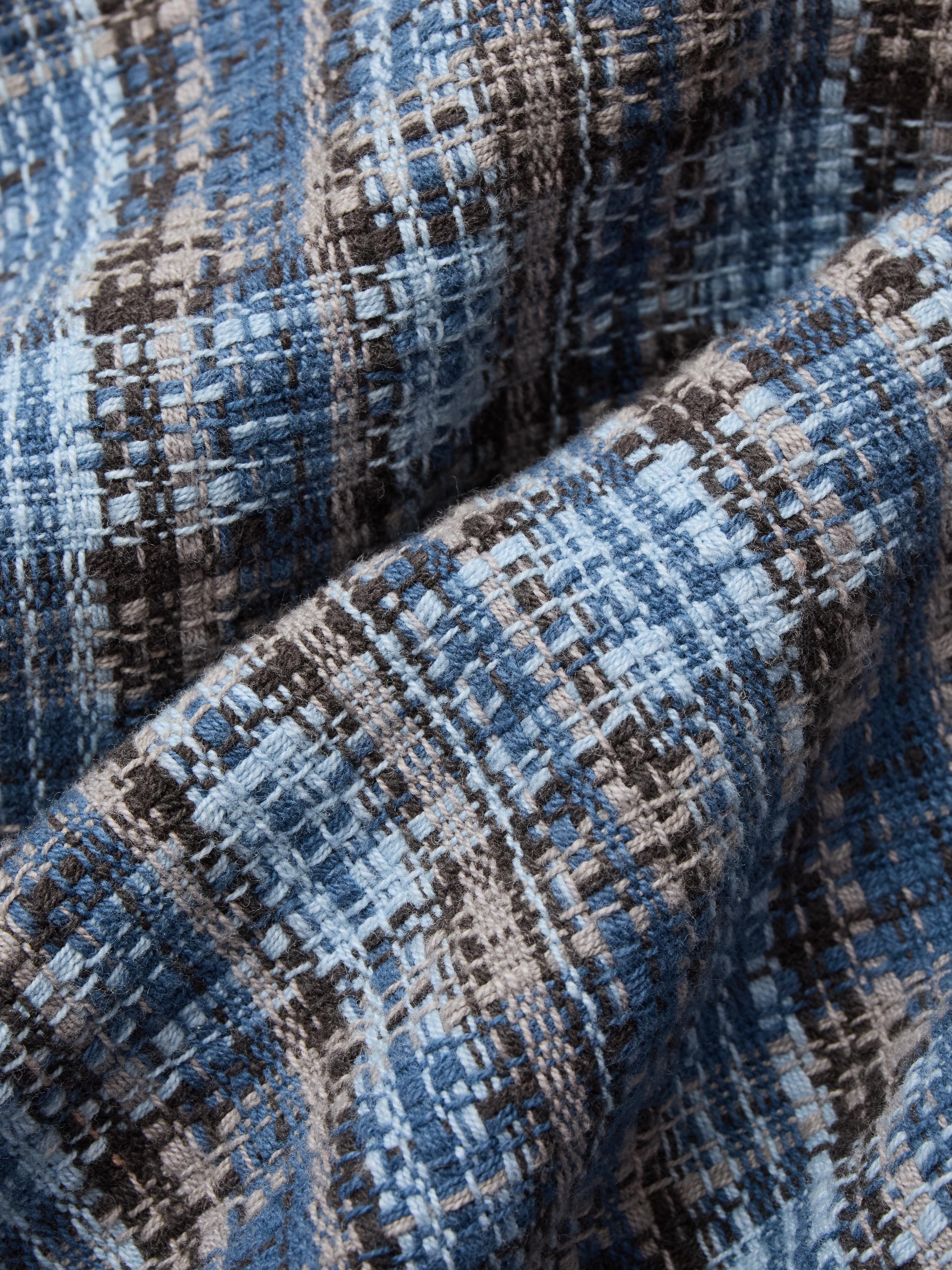 Camp Shirt - Blue Dobby Plaid