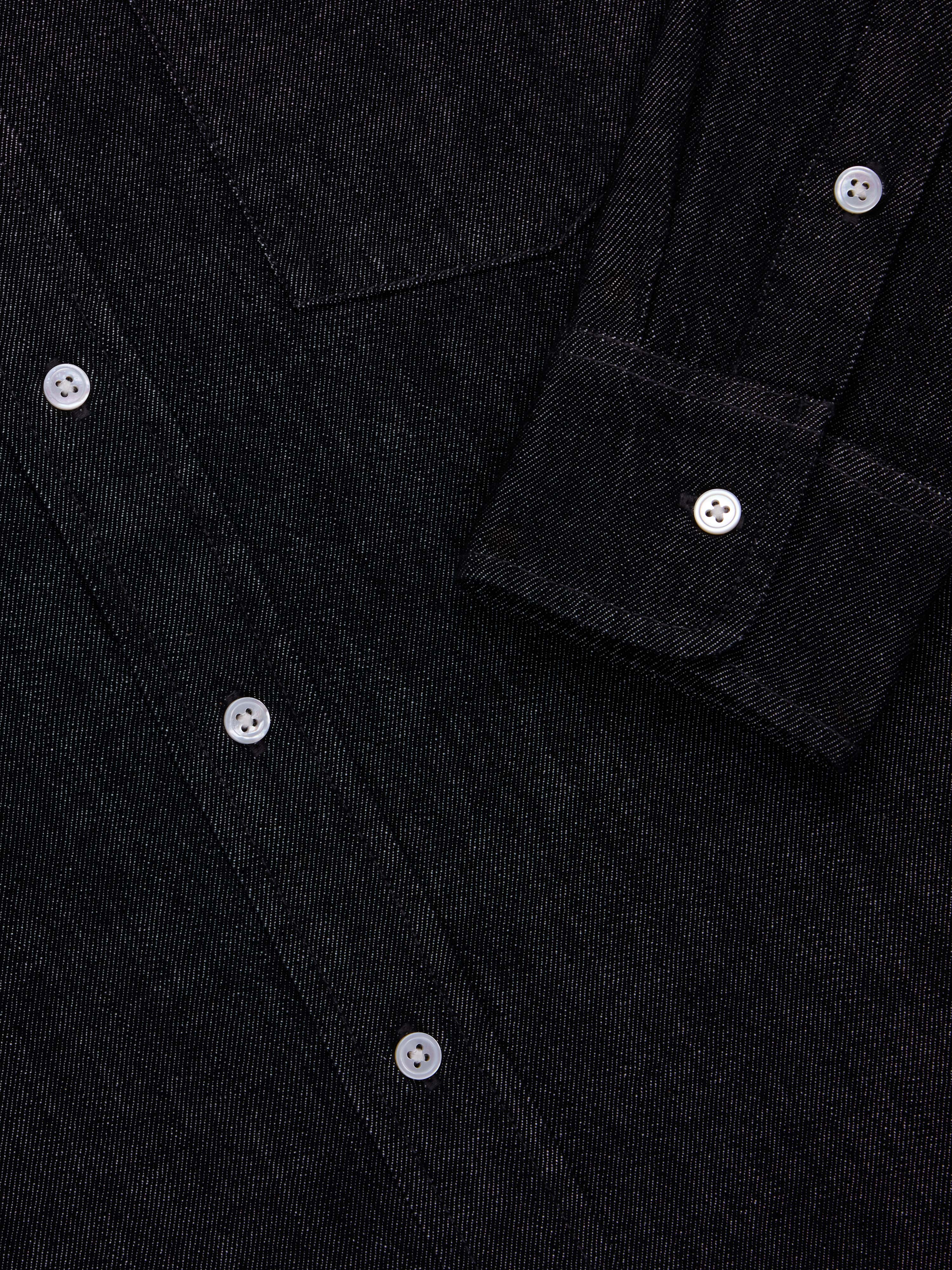 Denim BD Shirt - Black / White