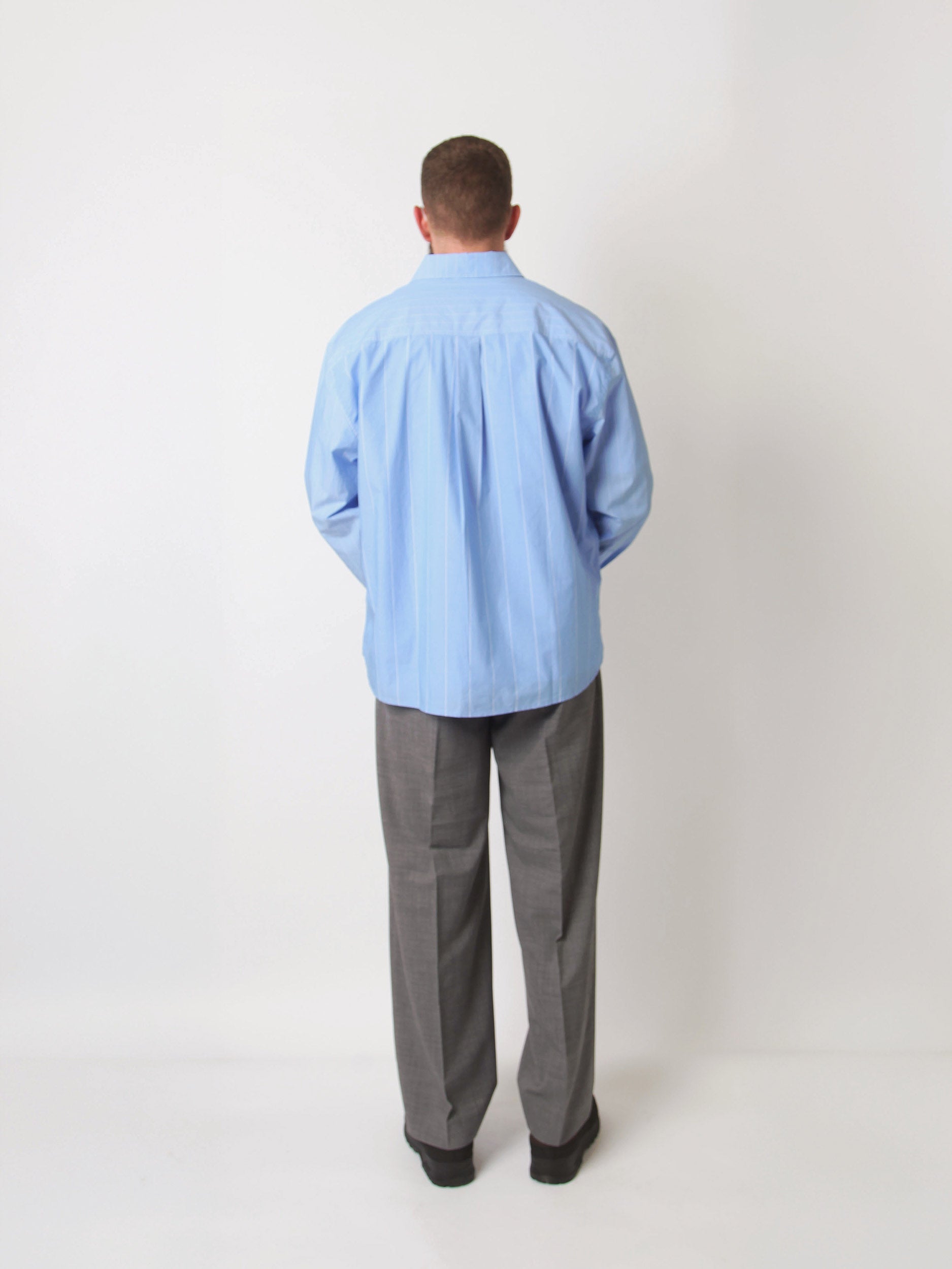 Commuter Poplin Shirt - Blue Mismatch