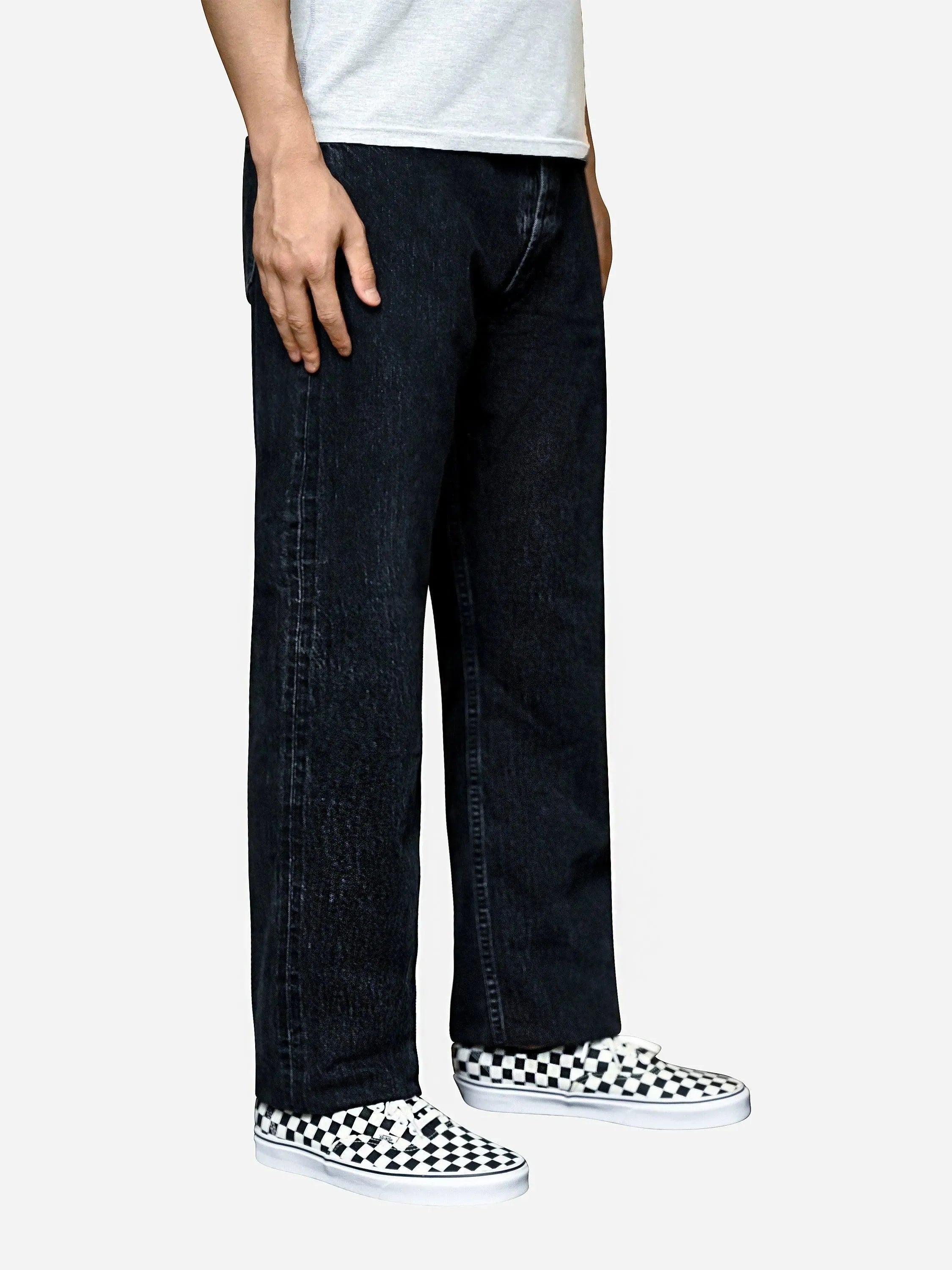 Peoplesense Black Raw Denim Jeans M サイズ Peoplesense Black Raw Denim Jeans