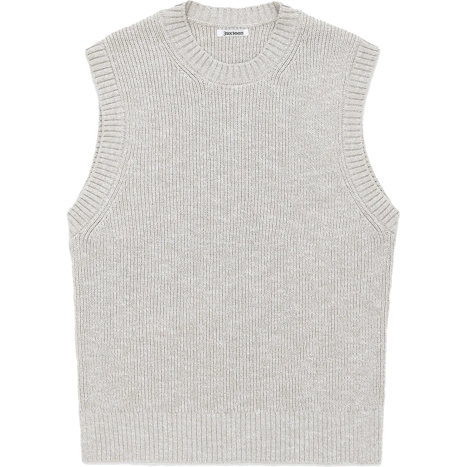 Sweater Vest - Natural Marled Yarn