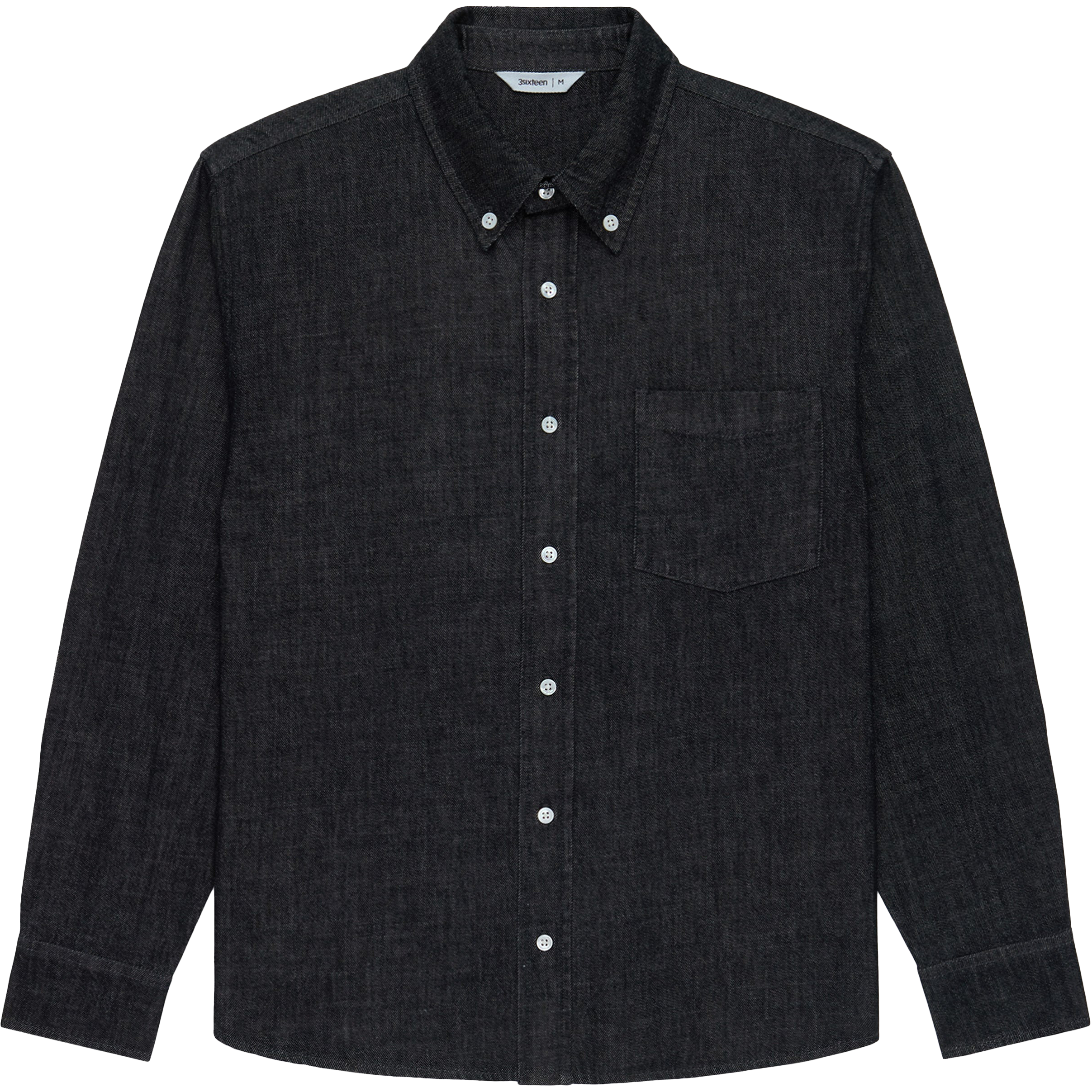 Denim BD Shirt - Black / White