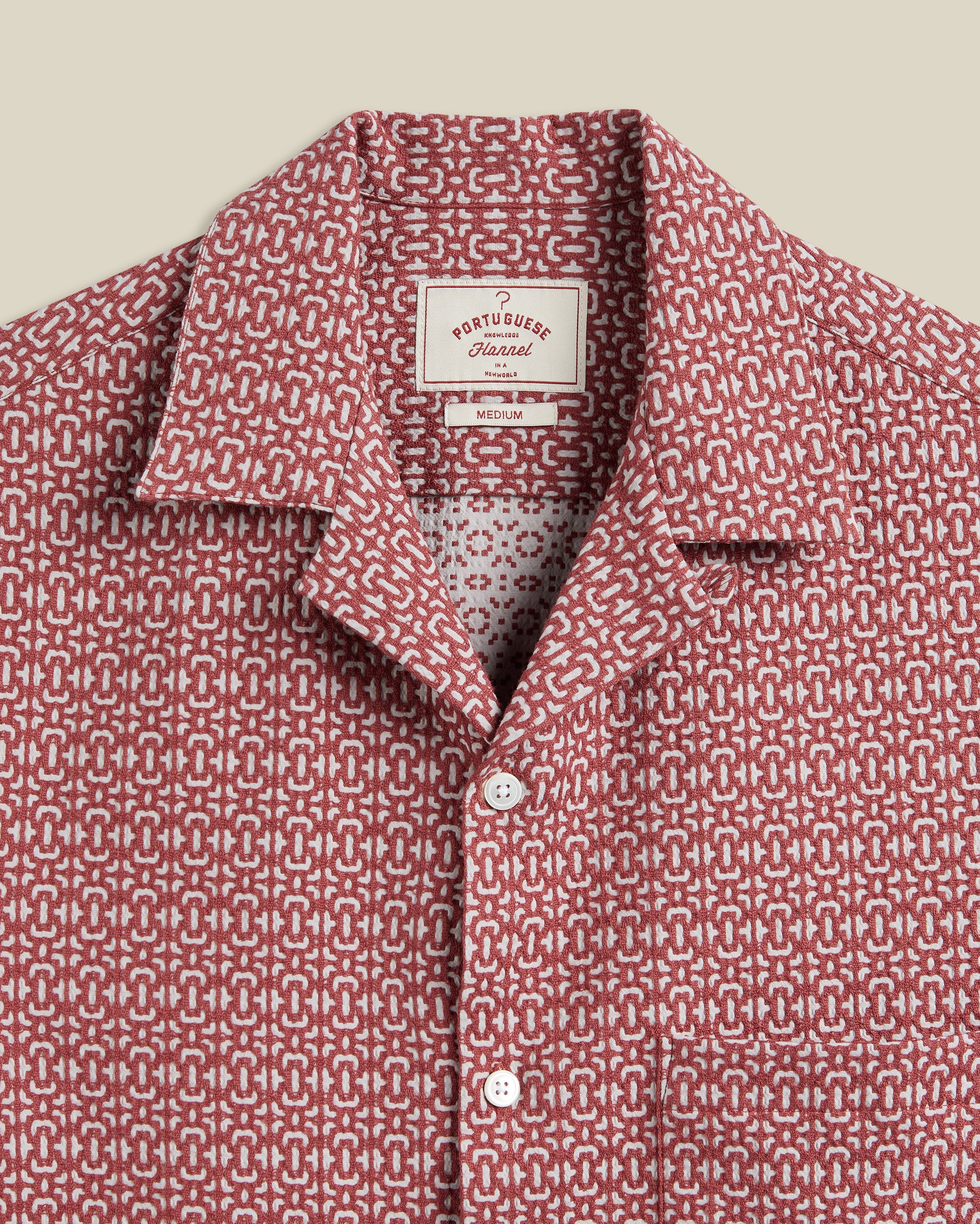 Abstract Tile Shirt - Clay