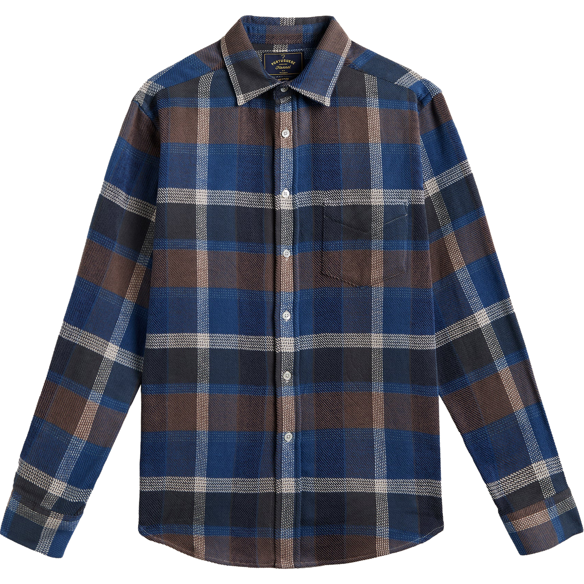 Alpino Flannel Shirt - Blue / Brown Check