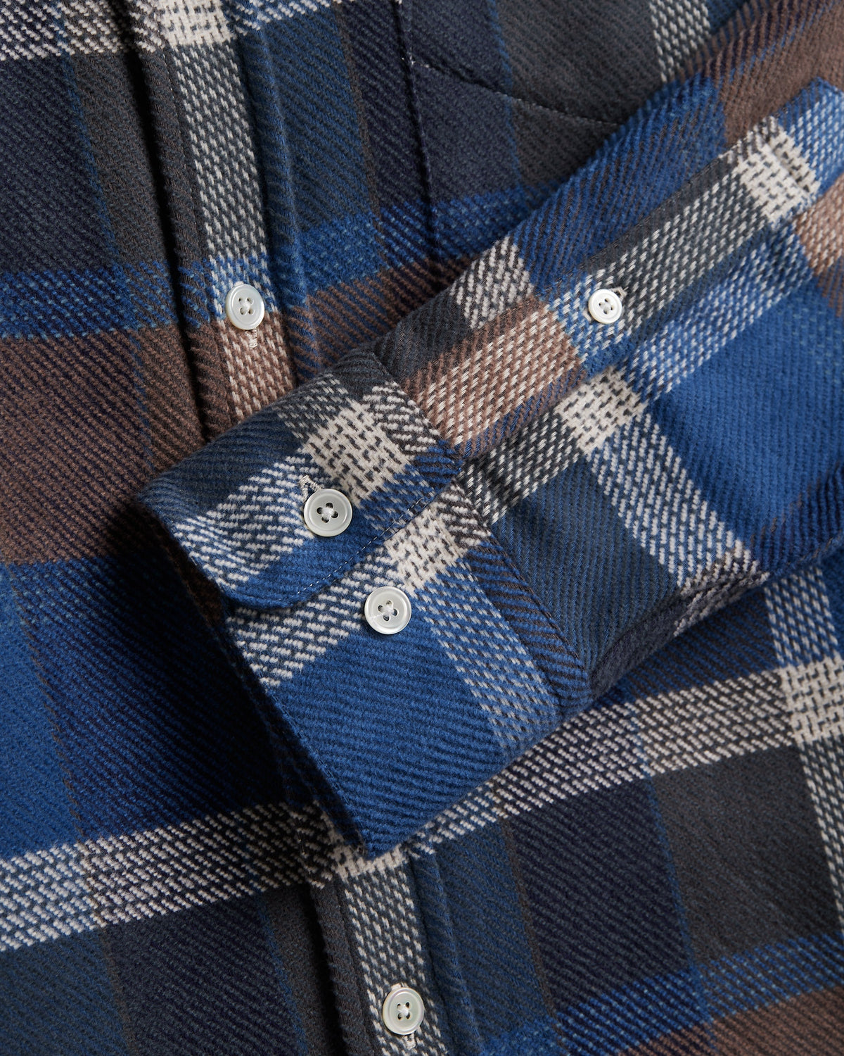 Alpino Flannel Shirt - Blue / Brown Check