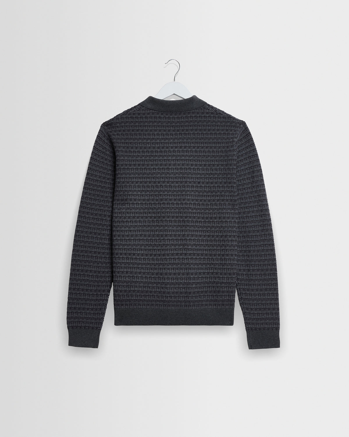 Oban Knit Polo - Grey