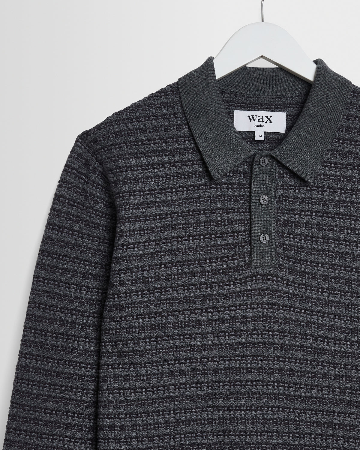 Oban Knit Polo - Grey