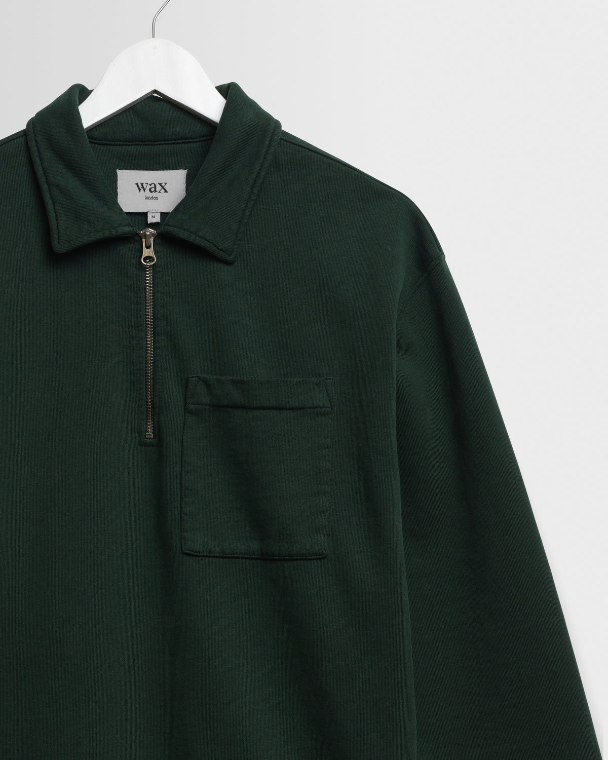 Reeve Quarter Zip Sweater - Washed Green