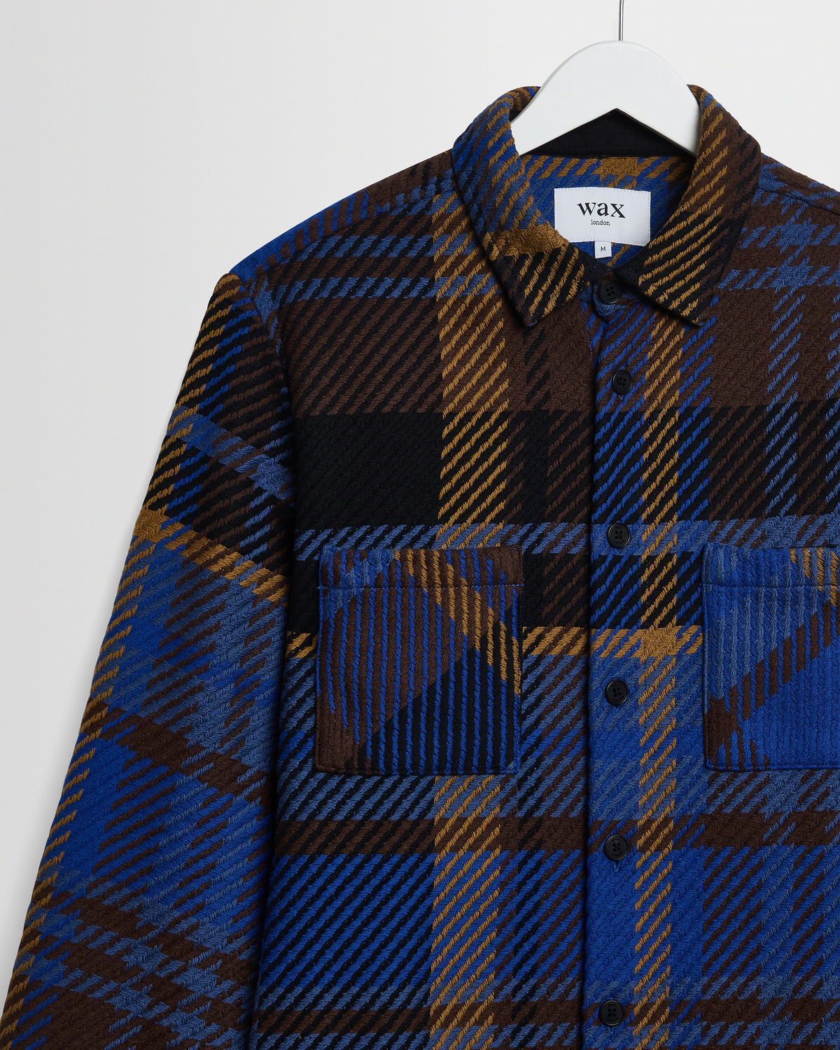 Whiting Overshirt - Blue / Brown