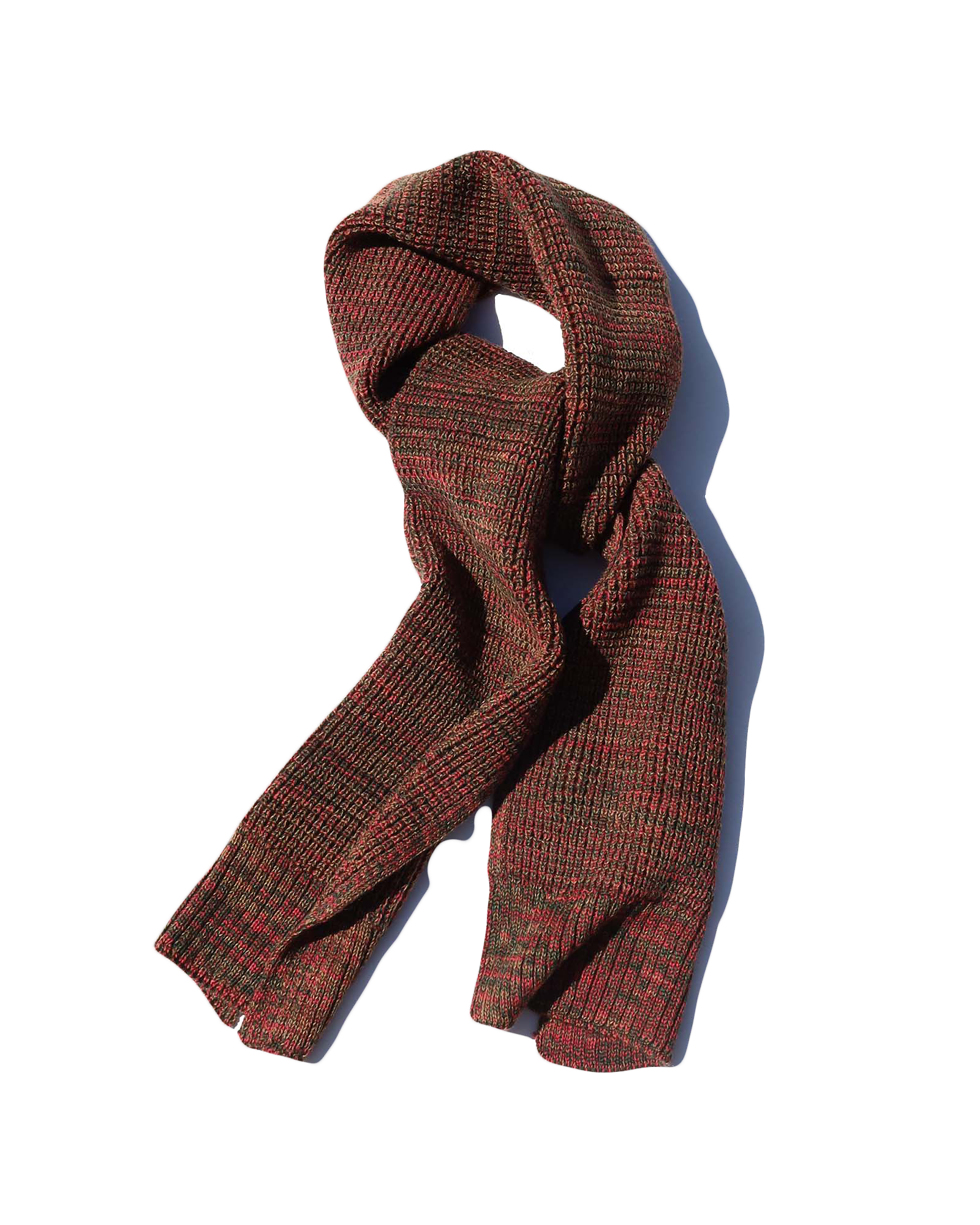 Wool Scarf - Red Marl