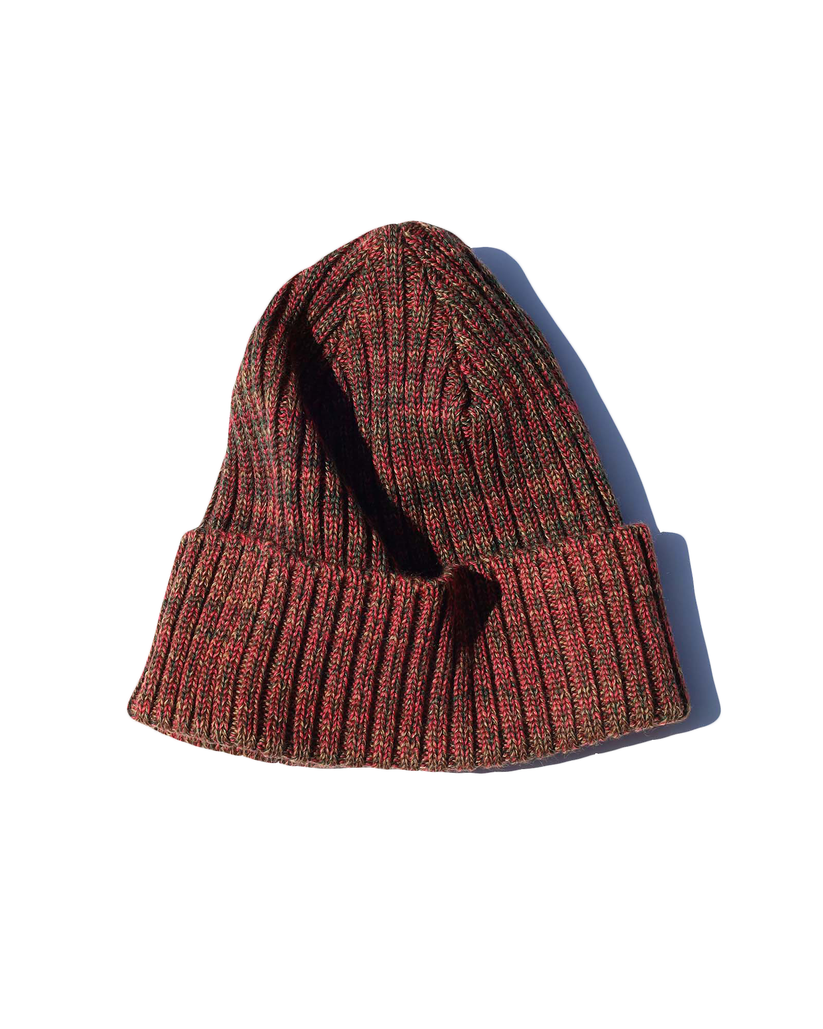 Wool Watch Cap - Red Marl