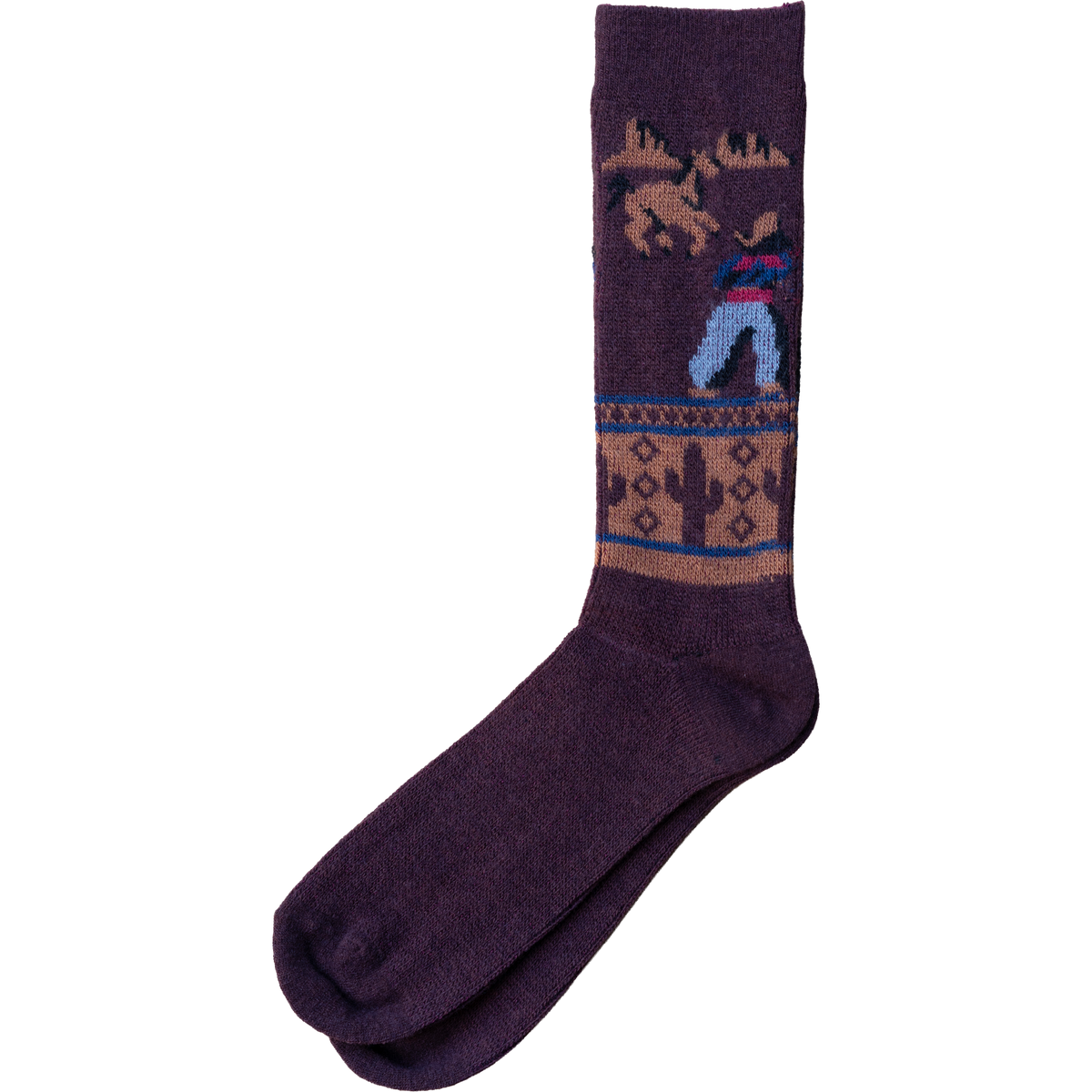 Western JQ Crew Sock - Red