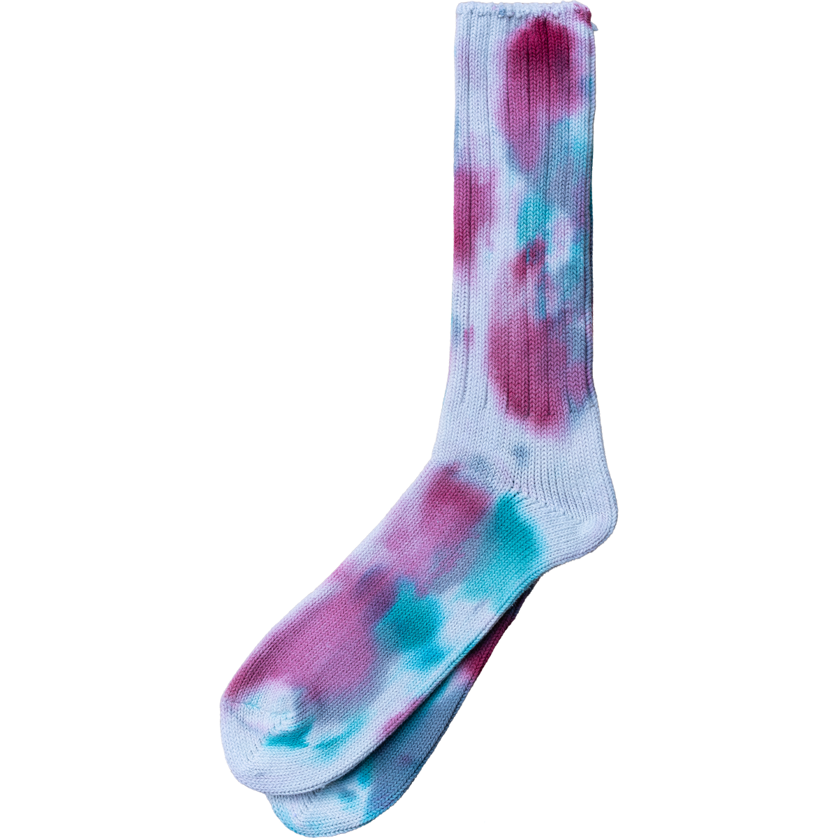 Scatter Dye Crew Sock - Bordeaux