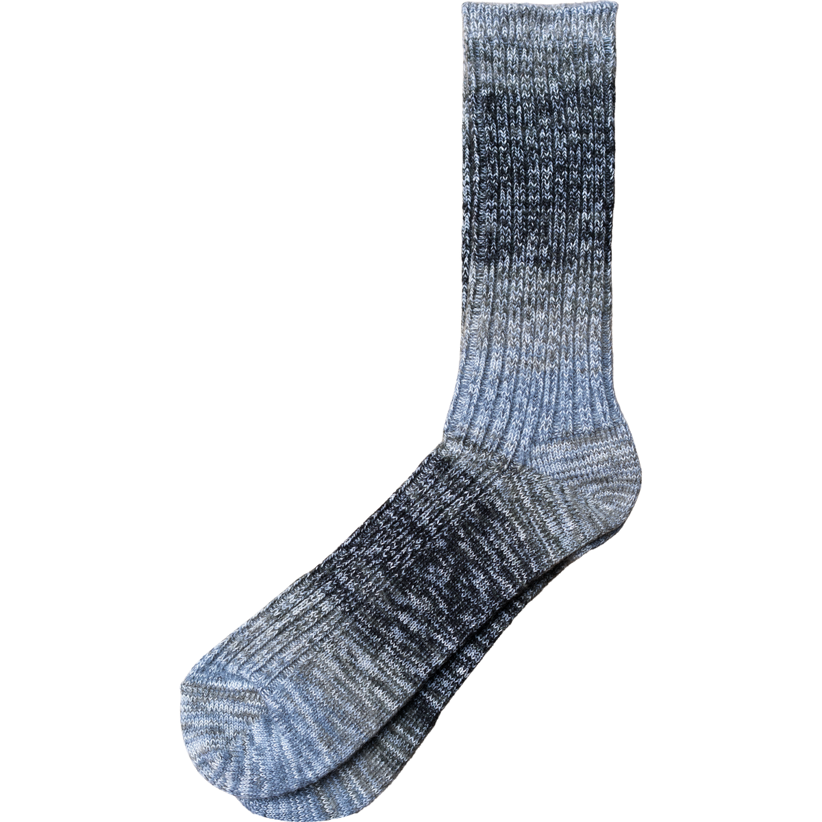 Splash Pattern Crew Sock - Black