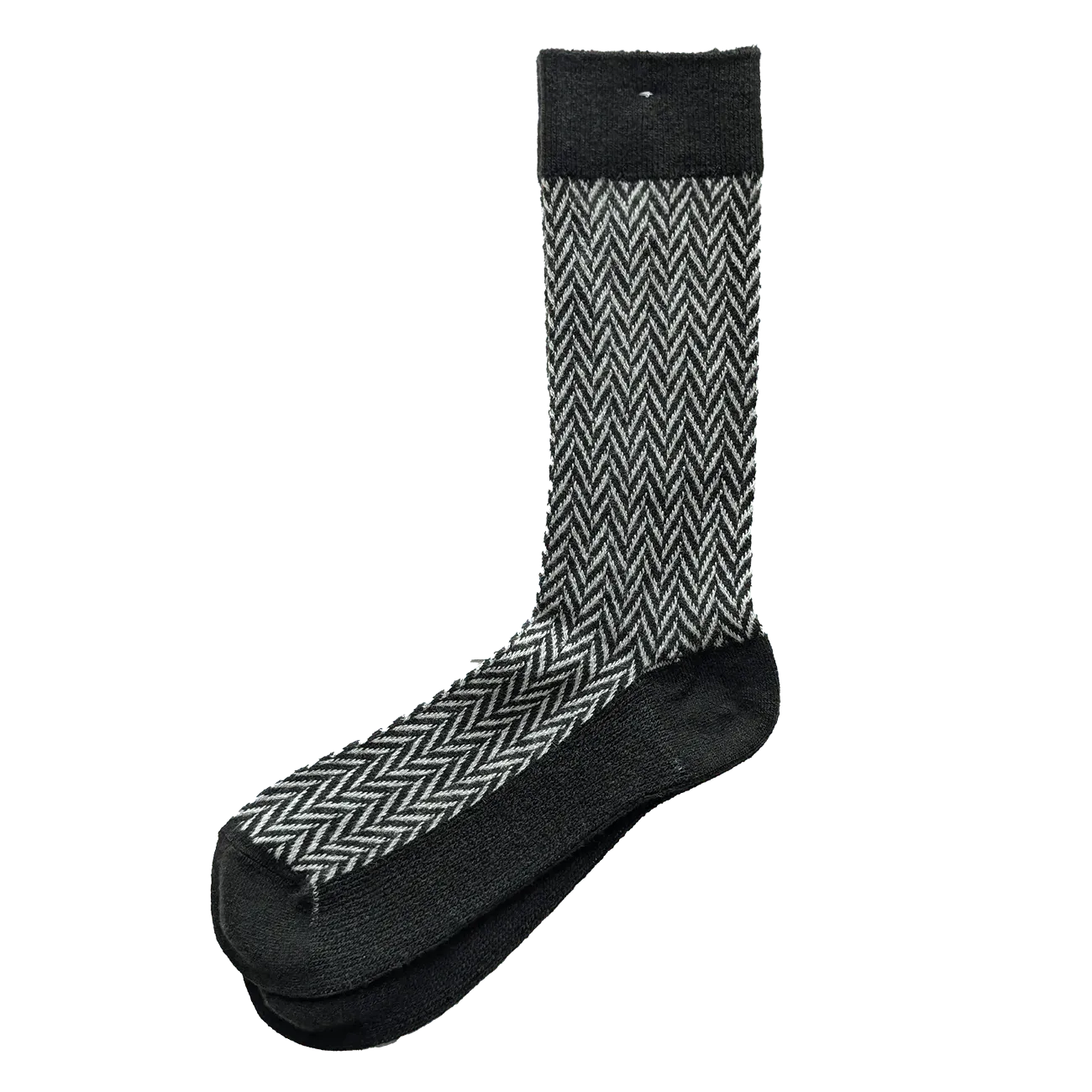 Wool Herringbone Sock - Green