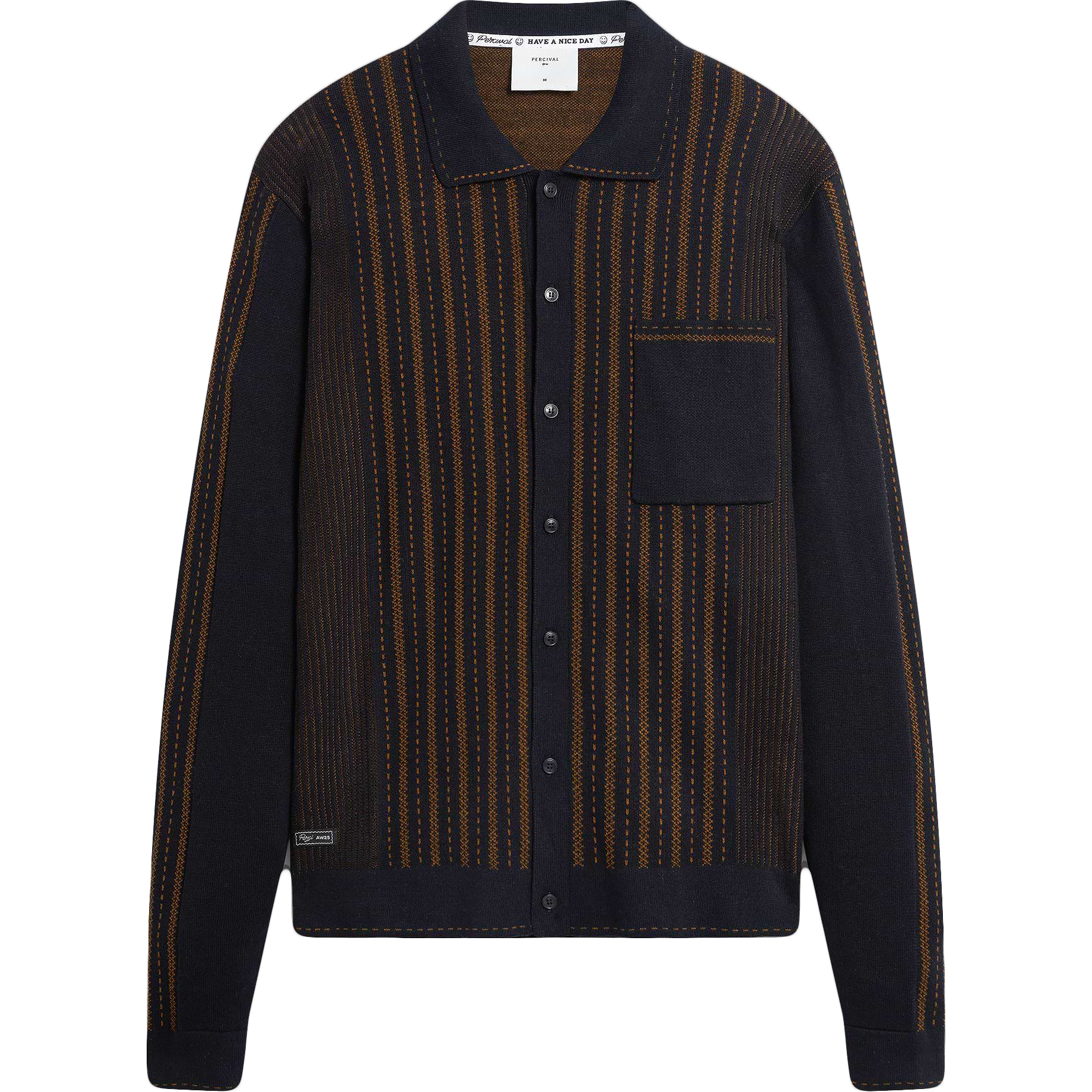 Appendix L/S Knitted Shirt - Black / Brown