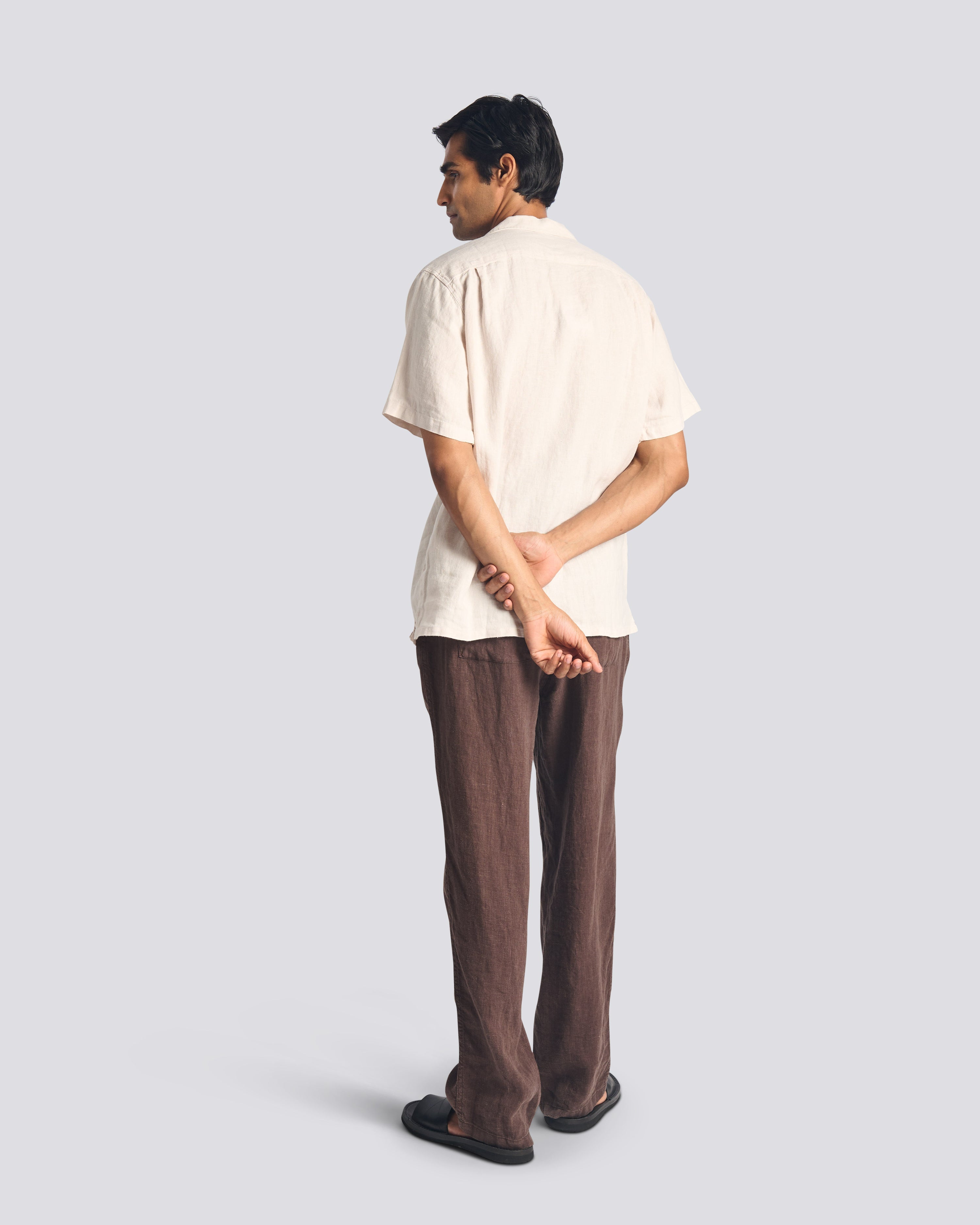 Linen Leisure Pant - Espresso