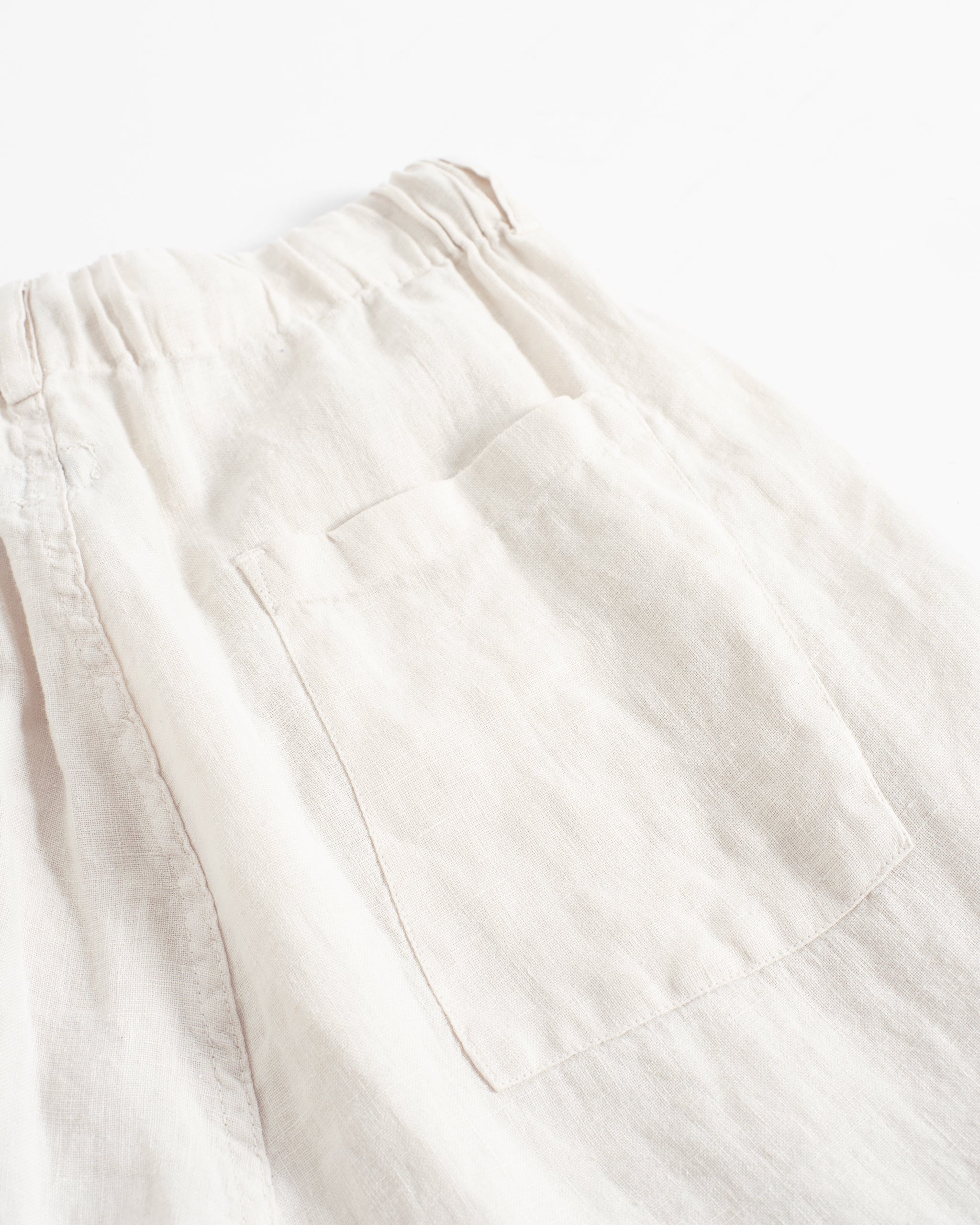 Linen Leisure Short - Pearl