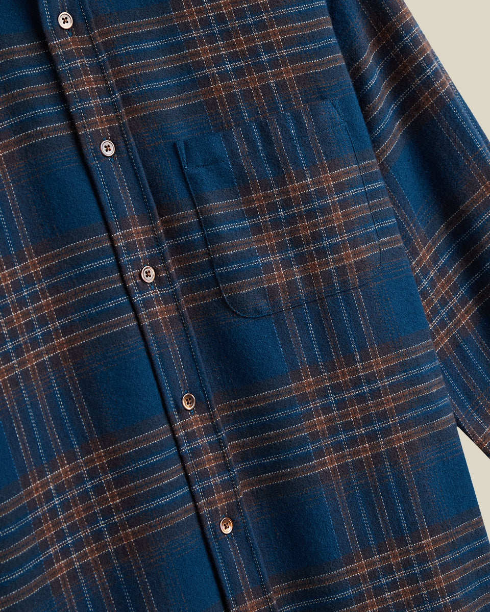 Bossa Flannel - Blue Check
