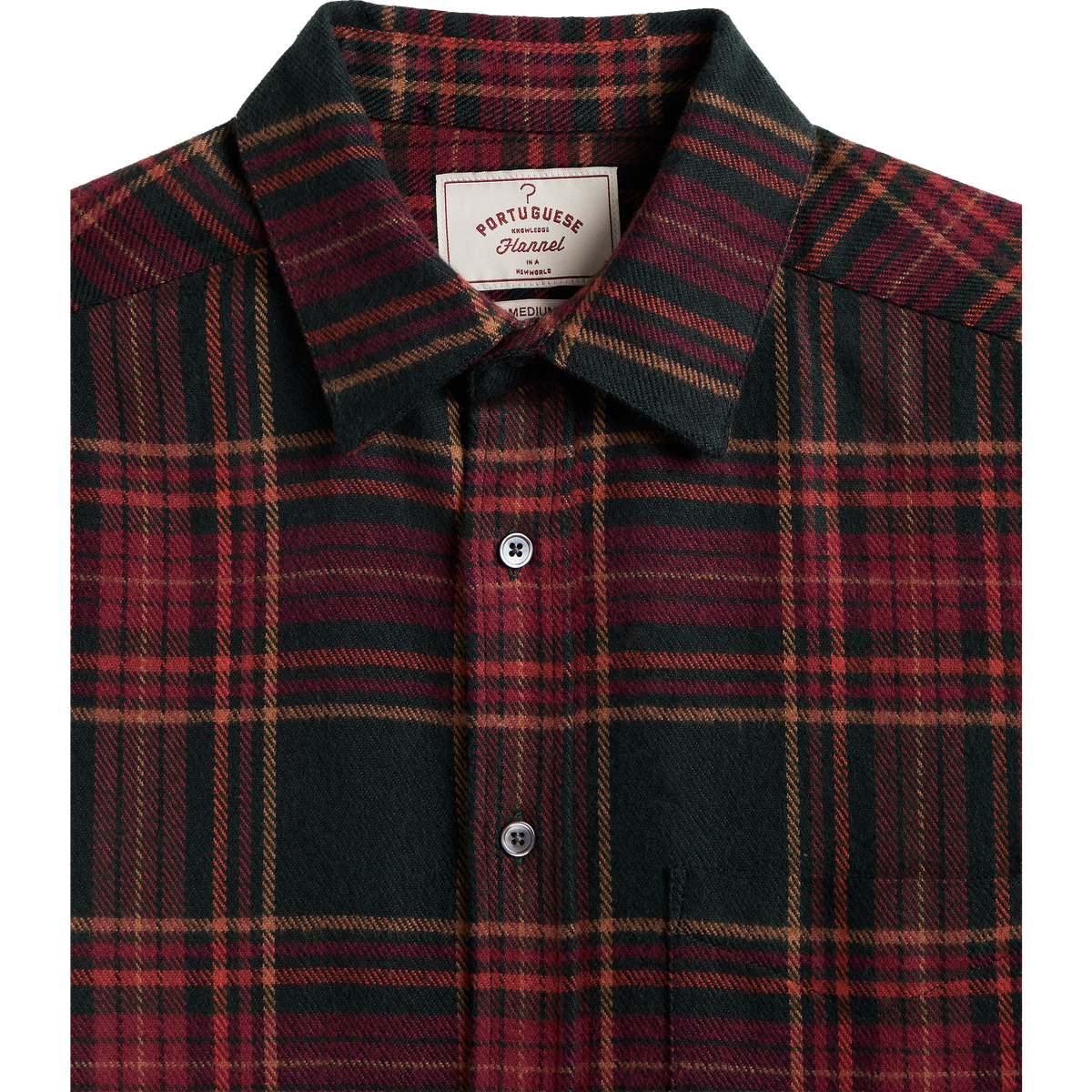 Bravio Flannel Shirt - Pine Green / Red