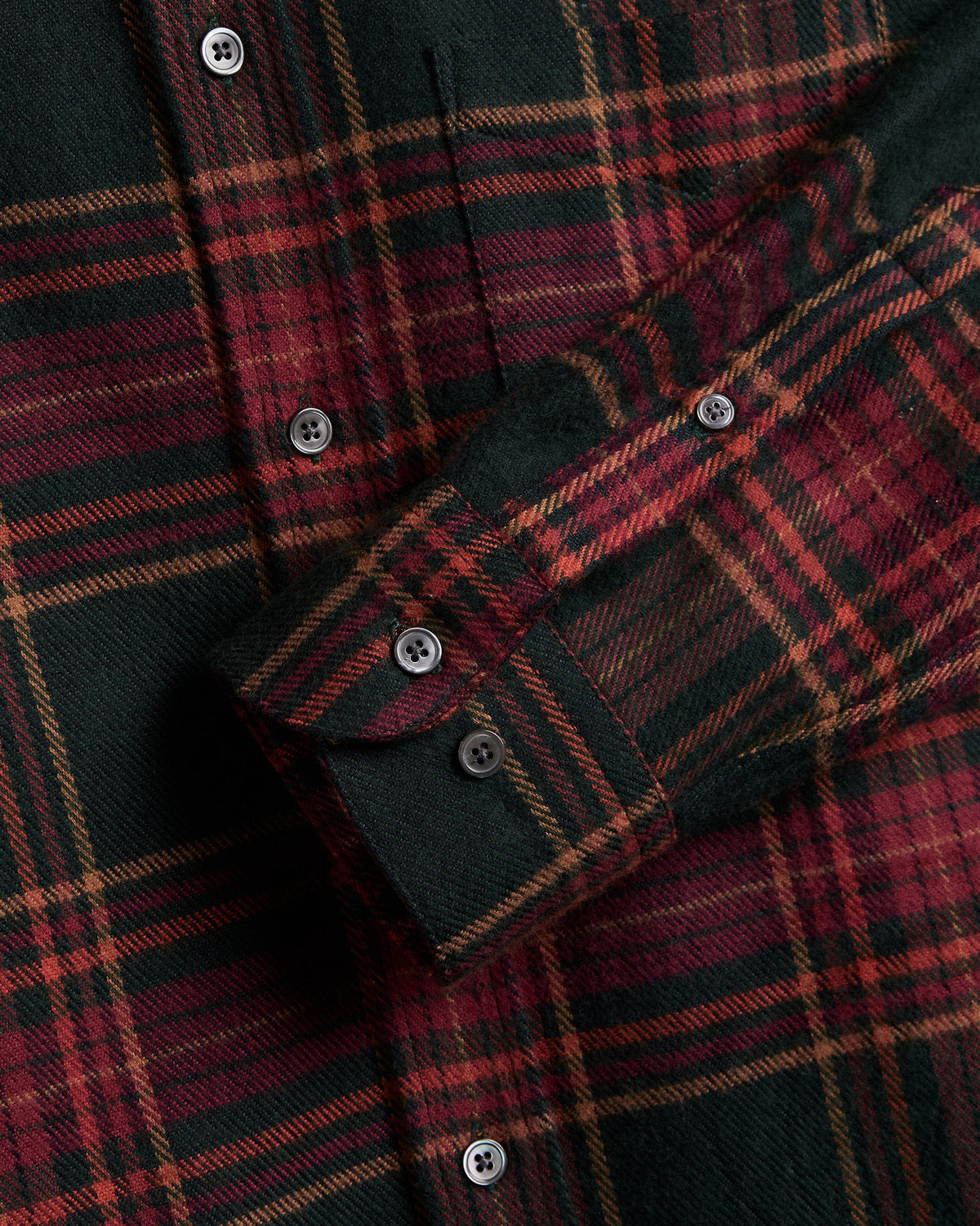 Bravio Flannel Shirt - Pine Green / Red