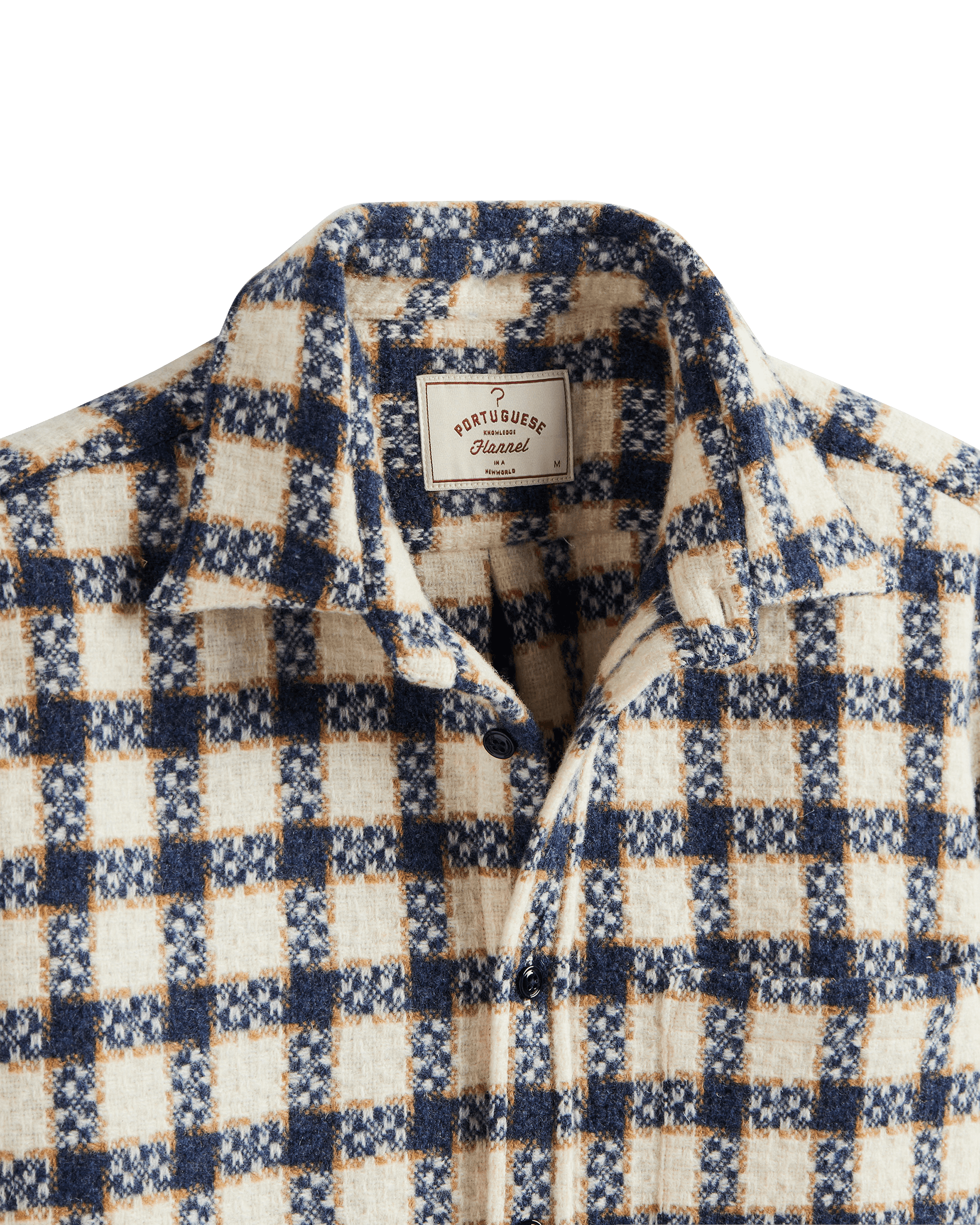 Burgo Overshirt - Blue / Ecru