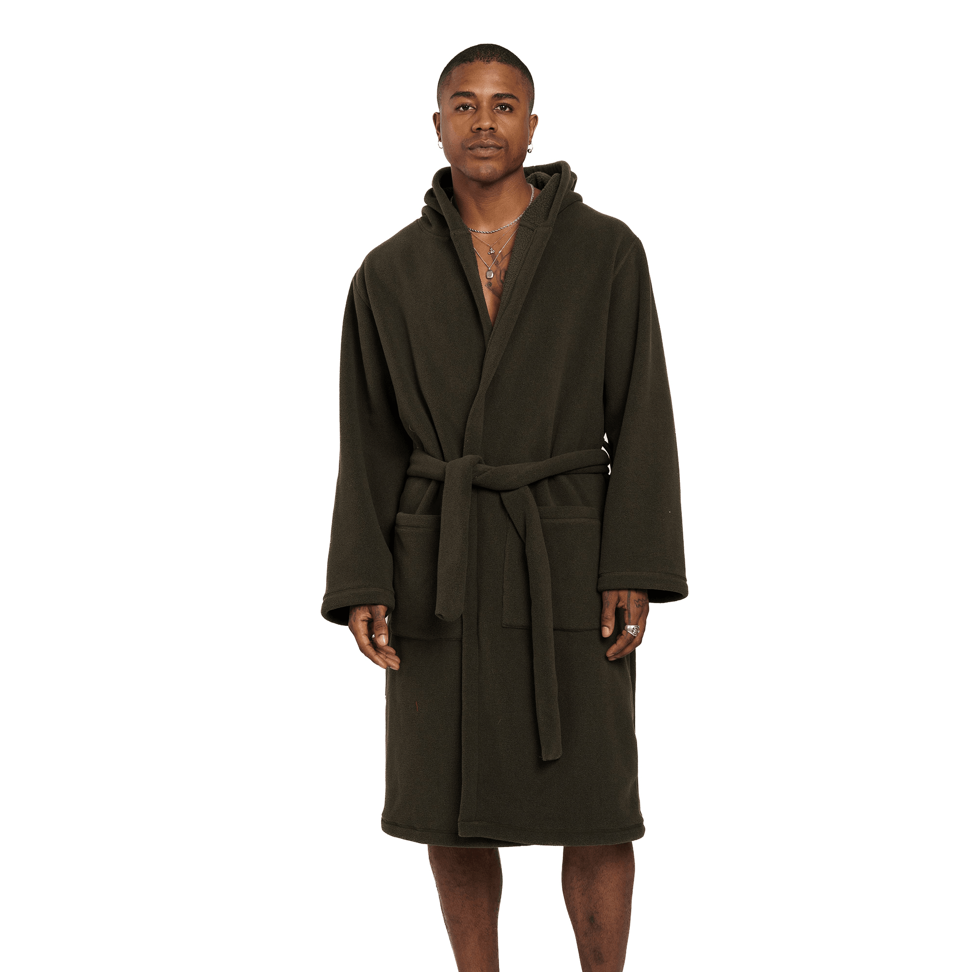 Fleece Robe - Hickory Brown