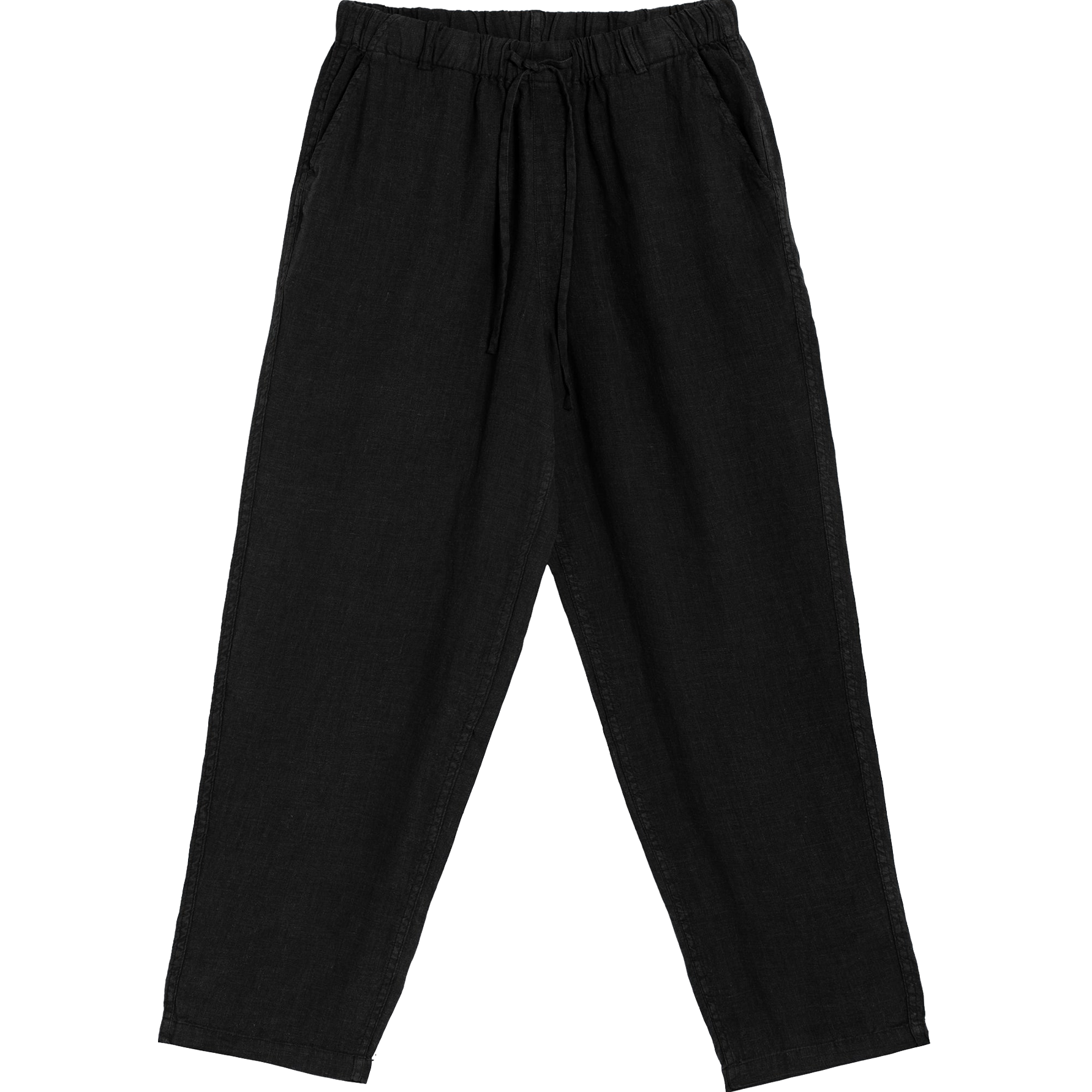Linen Leisure Pant - Black