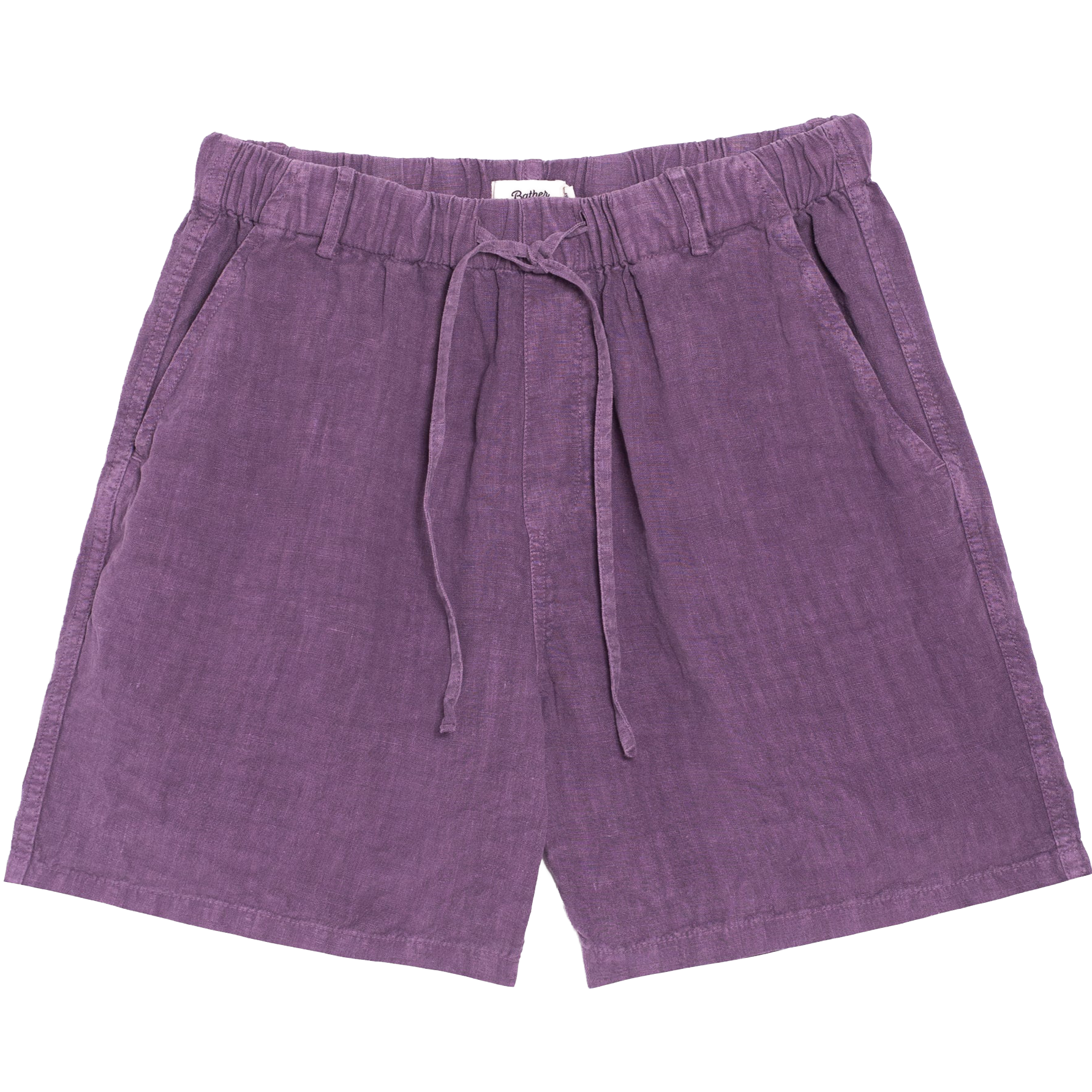 Linen Leisure Short - Grape