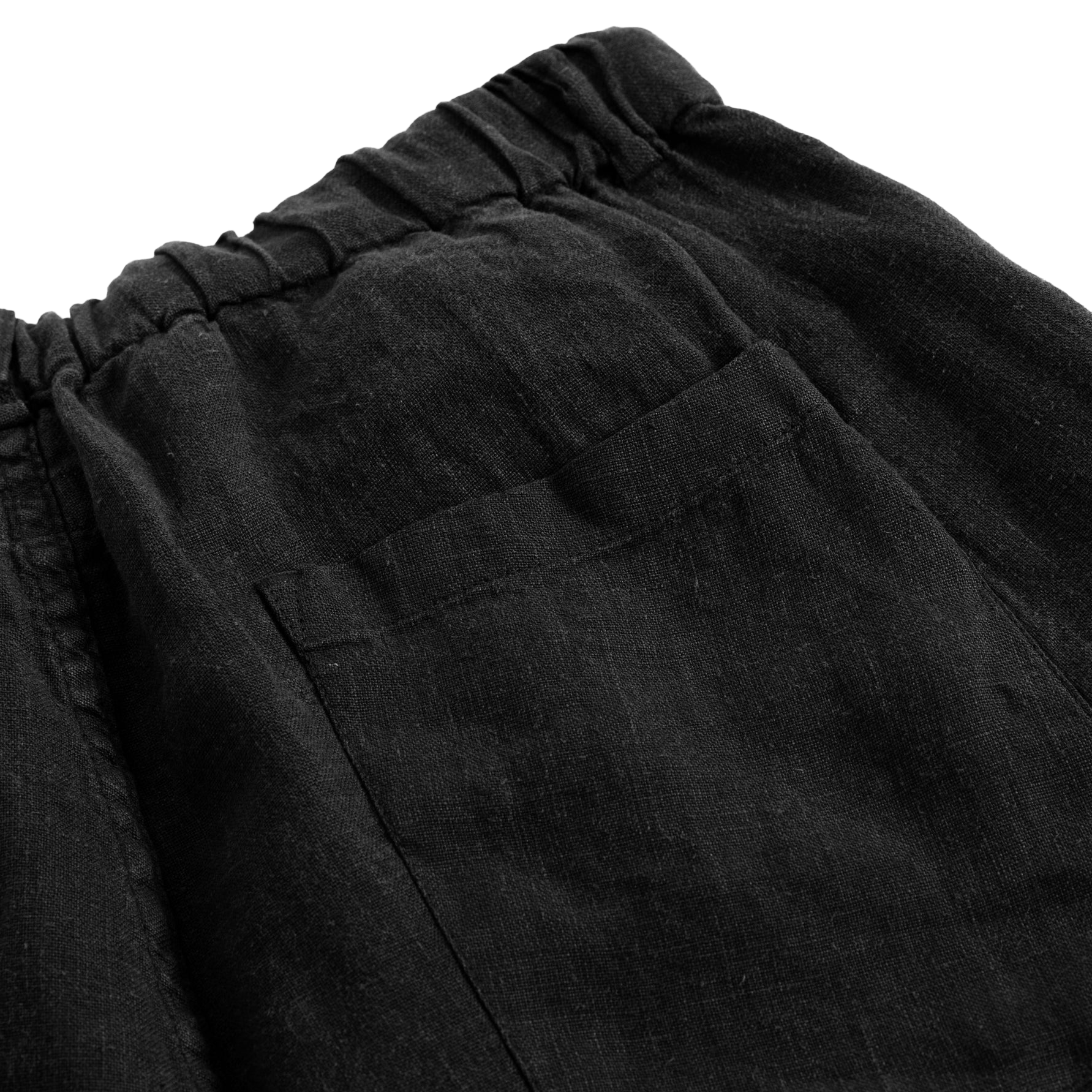 Linen Leisure Pant - Black
