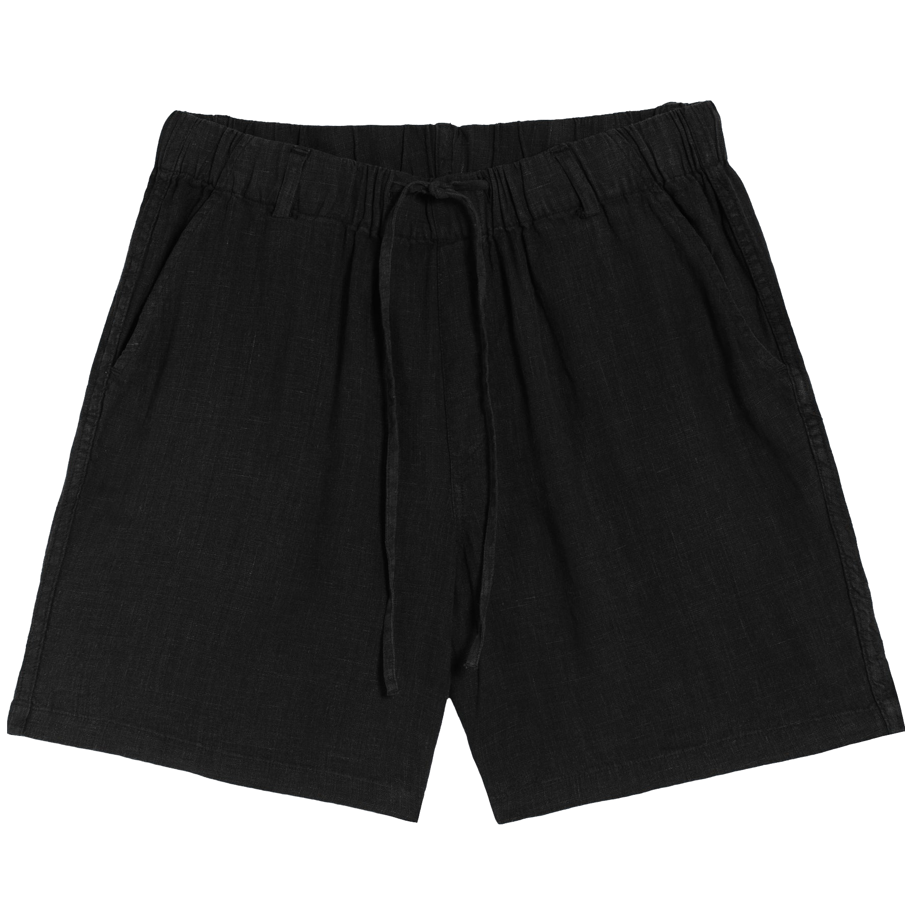 Linen Leisure Short - Black
