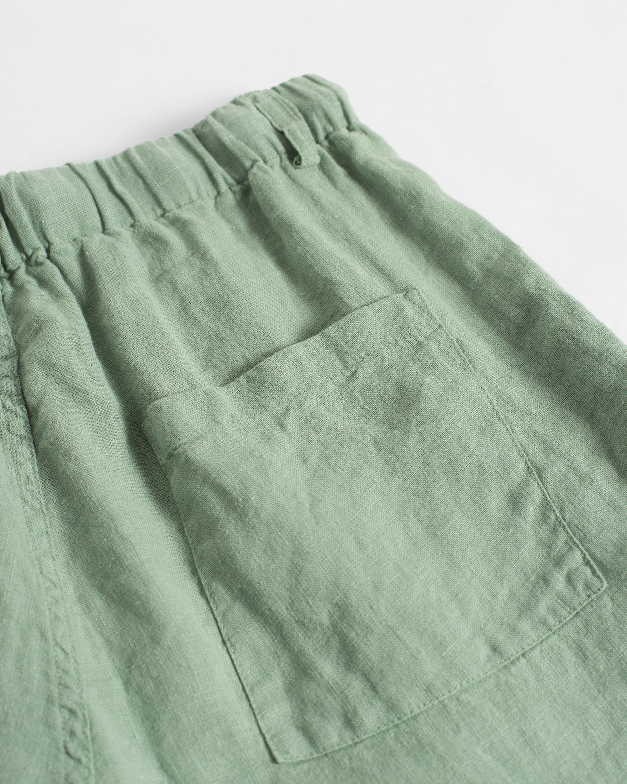 Linen Leisure Short - Sage