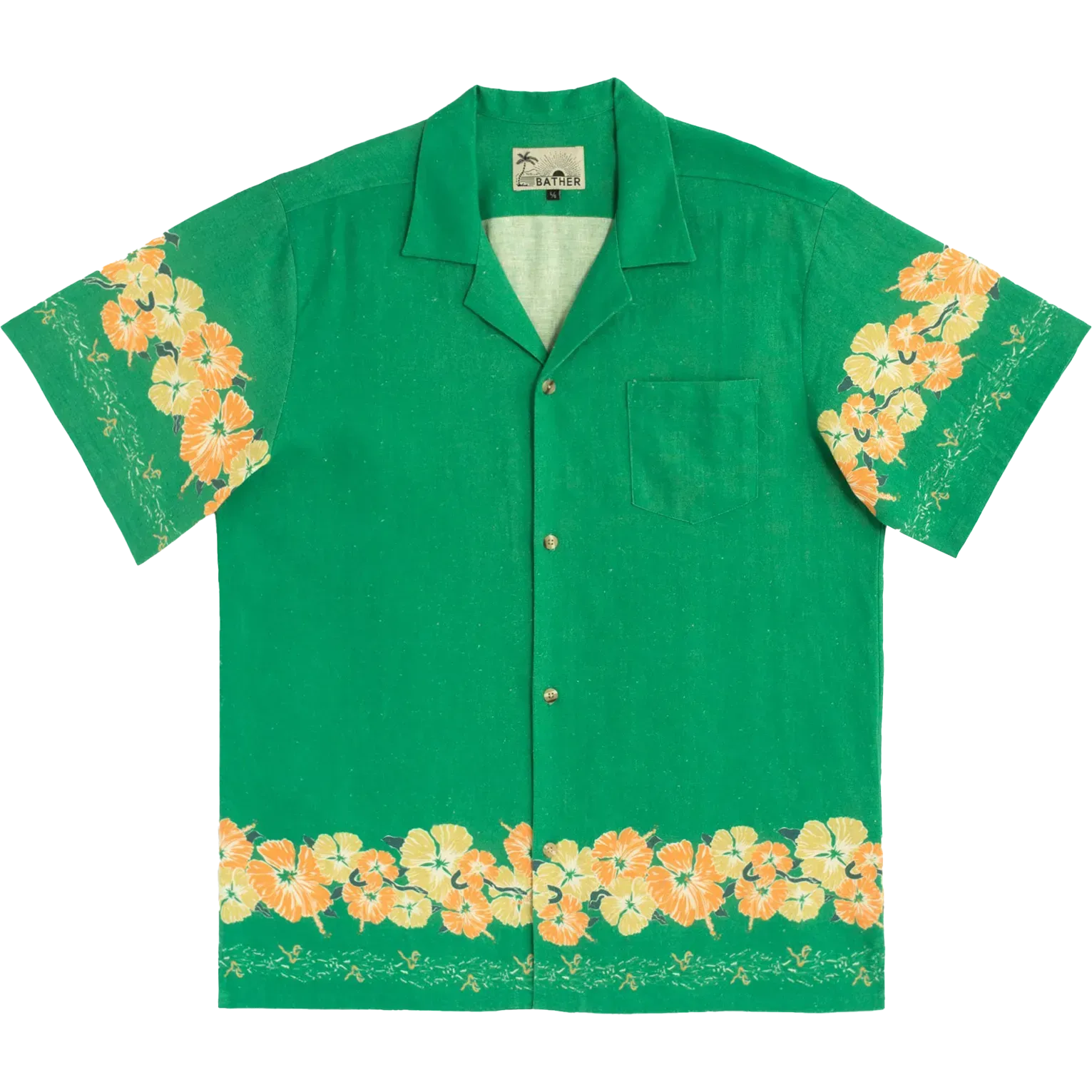 Camp Shirt - Moss Ornate