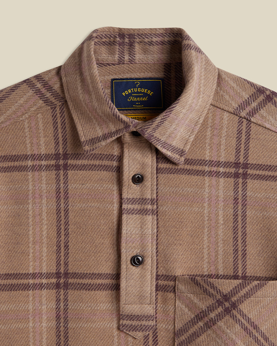 Carter Popover - Burgundy Check