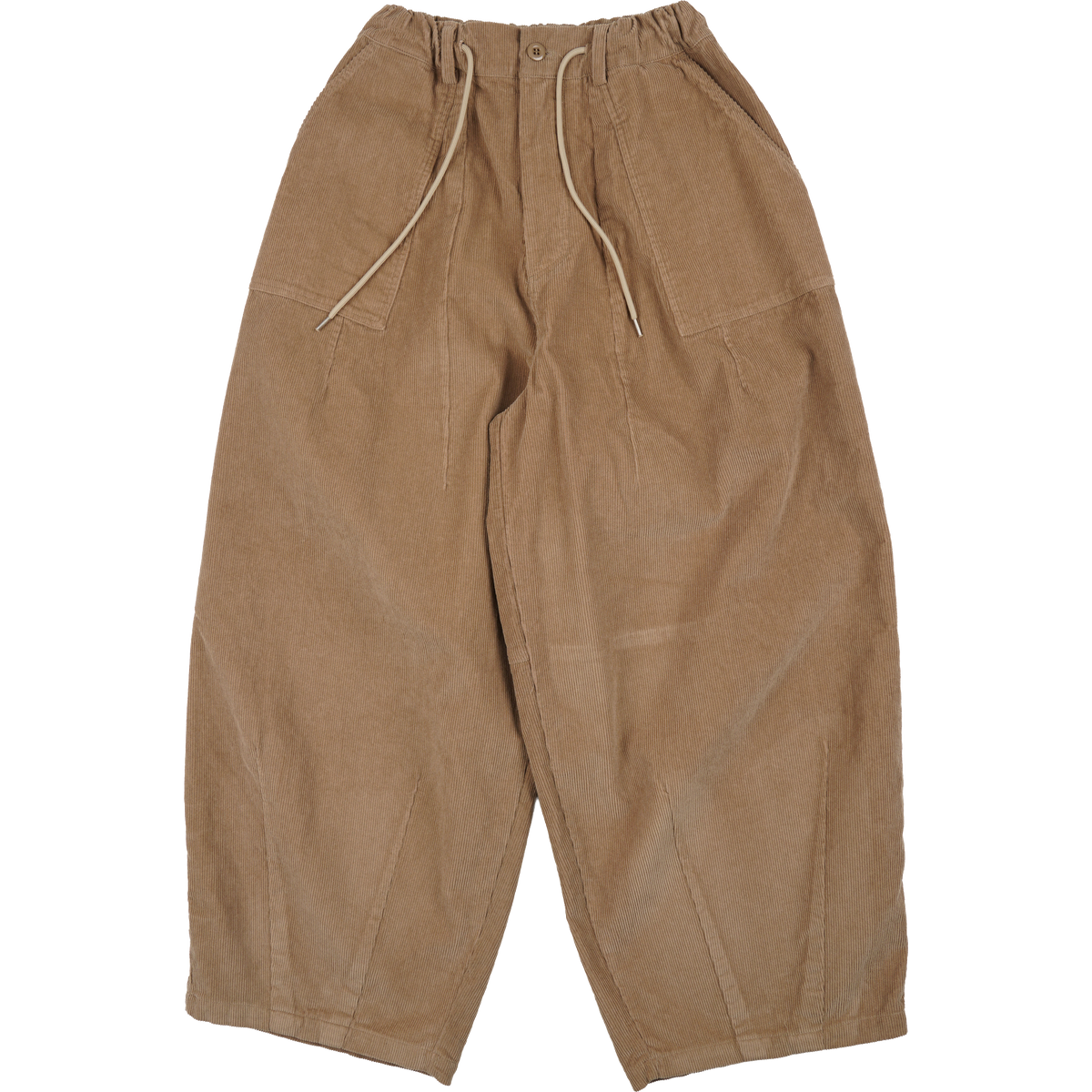 Corduroy Balloon Pants - Beige