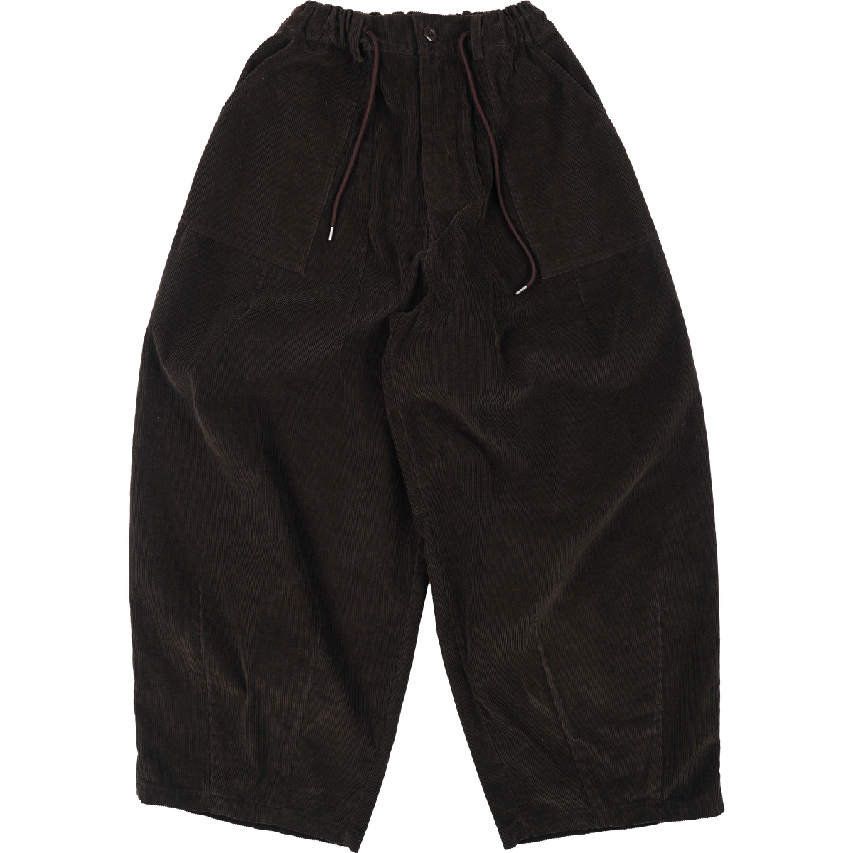 Corduroy Balloon Pants - Brown
