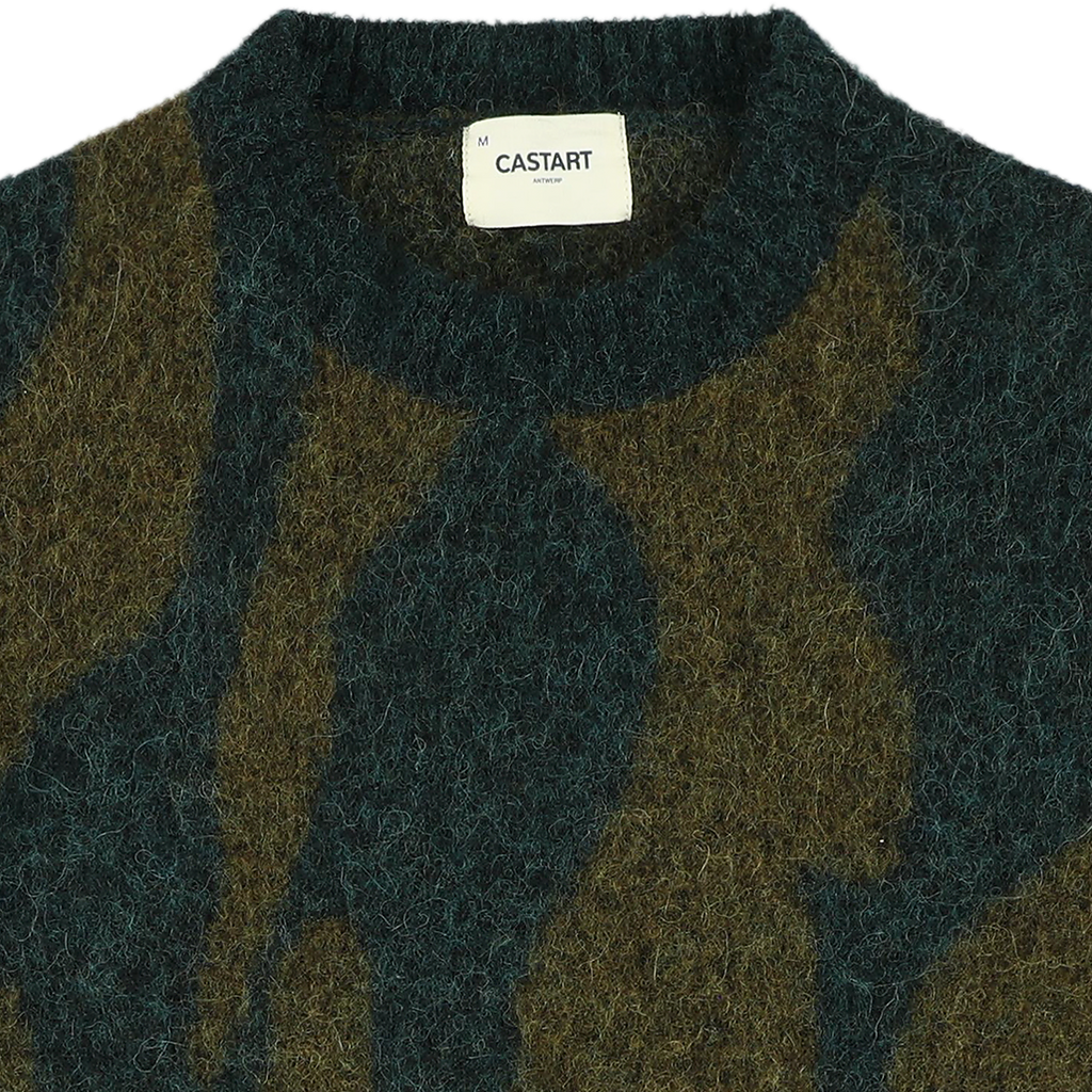 Bowie Alpaca Abstract Knit - Green