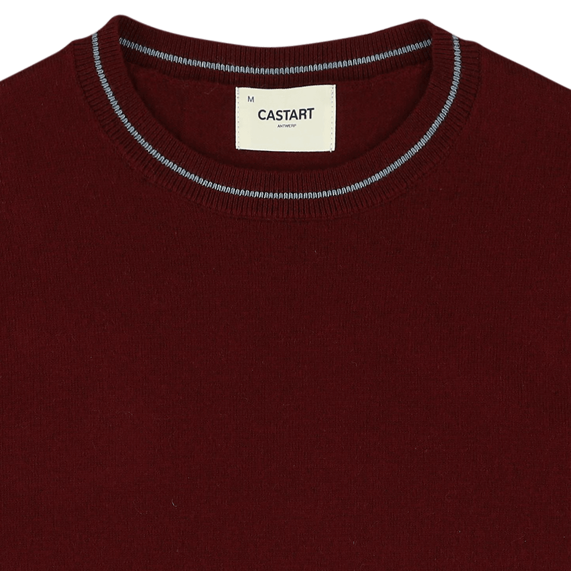 Kubin Cashmere Knit - Burgundy